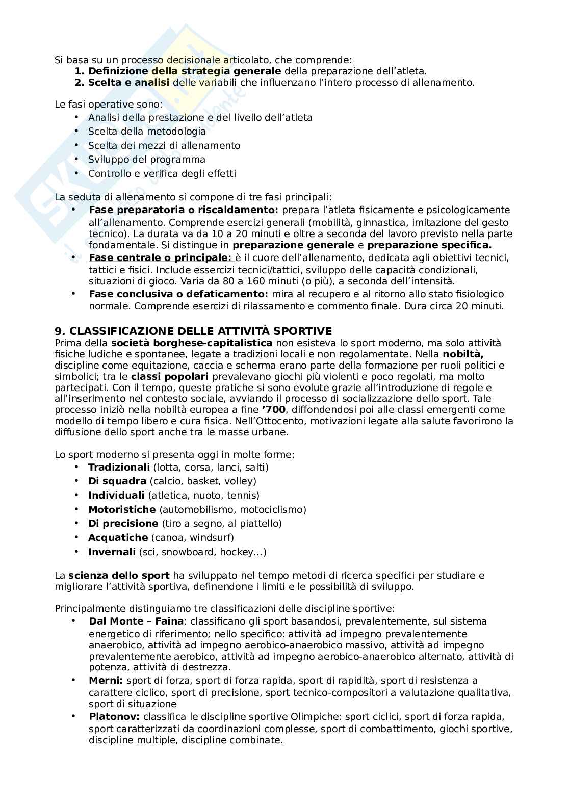 Metodi e didattiche degli sport individuali e di squadra Pag. 26