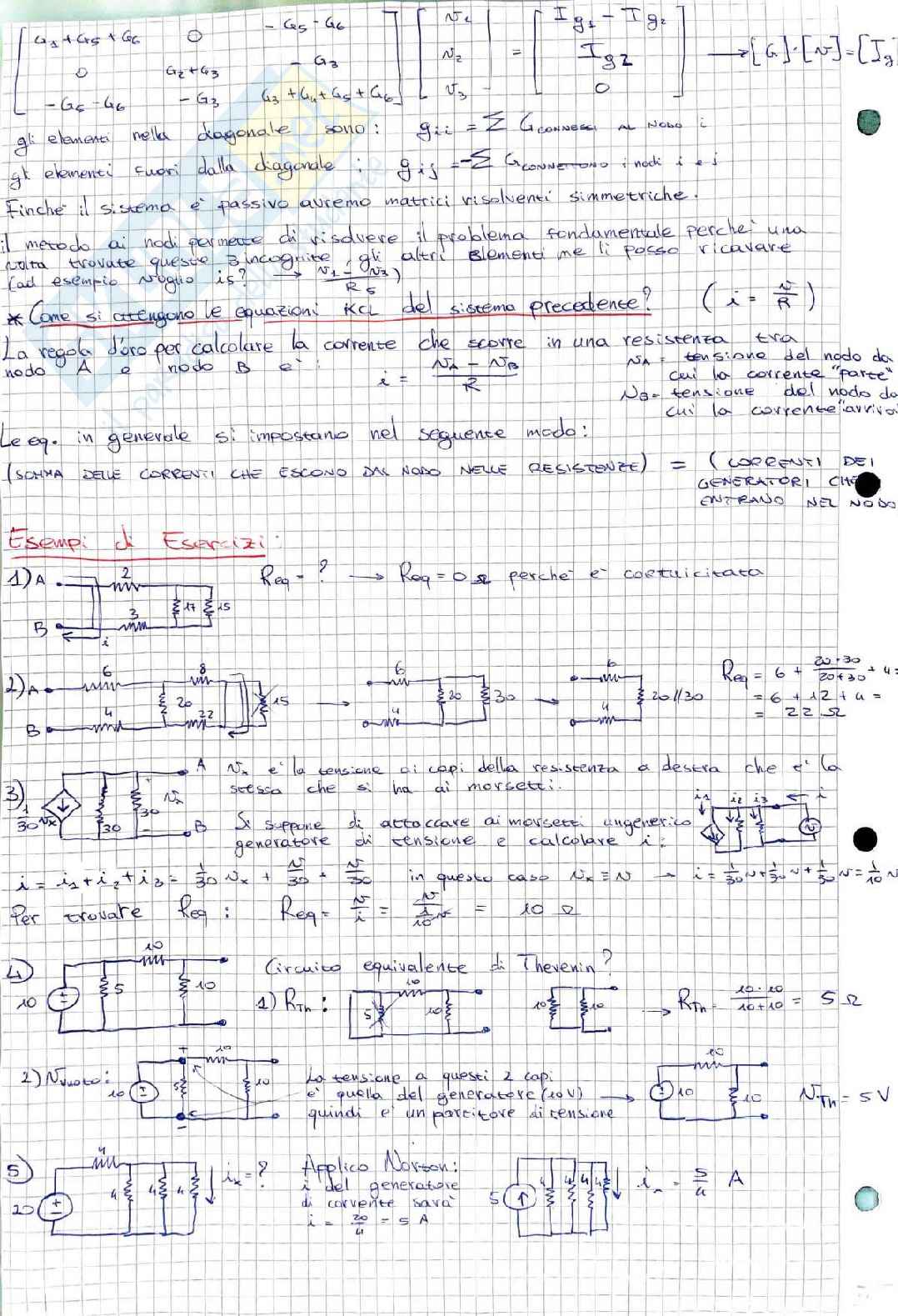 Teoria dei circuiti - Appunti + Formulario essenziale Pag. 11