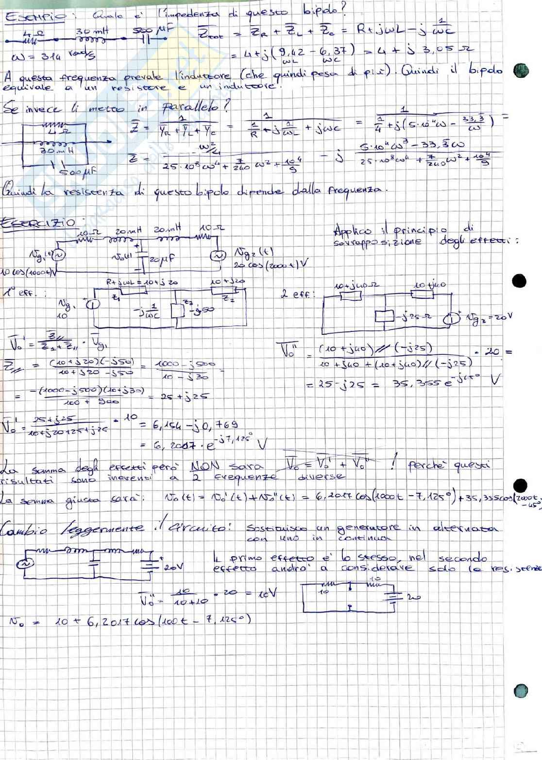 Teoria dei circuiti - Appunti + Formulario essenziale Pag. 21