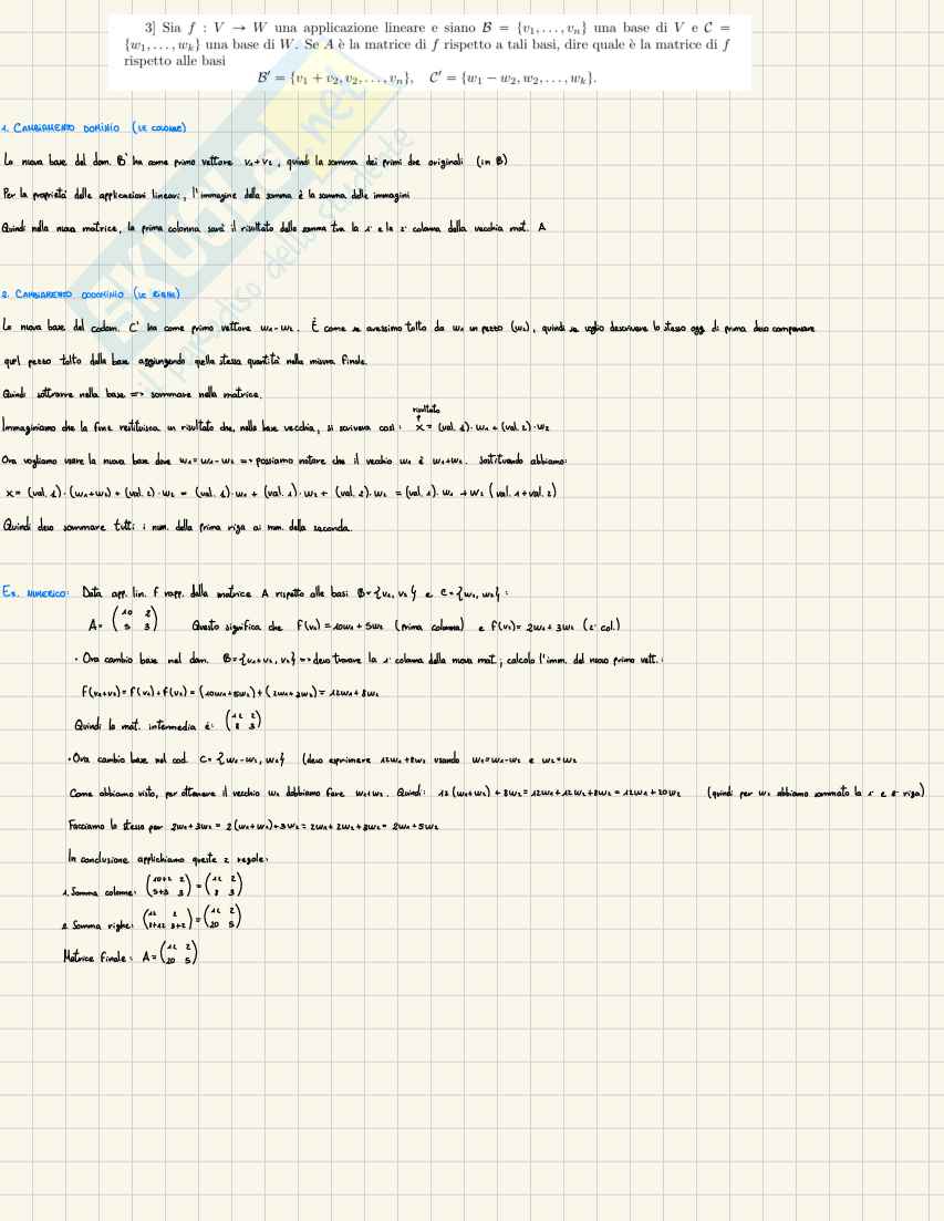 Geometria e algebra lineare: esercizi su spazi vettoriali, basi e verifica di sottospazi Pag. 1