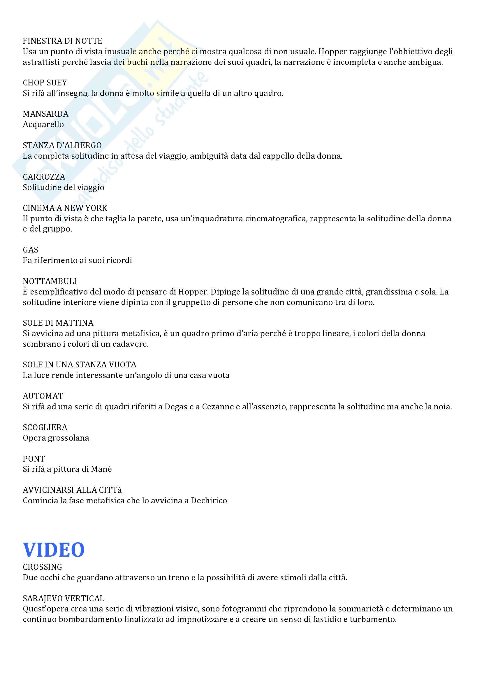 Sezione contemporanea, Storia dell'arte moderna Pag. 2