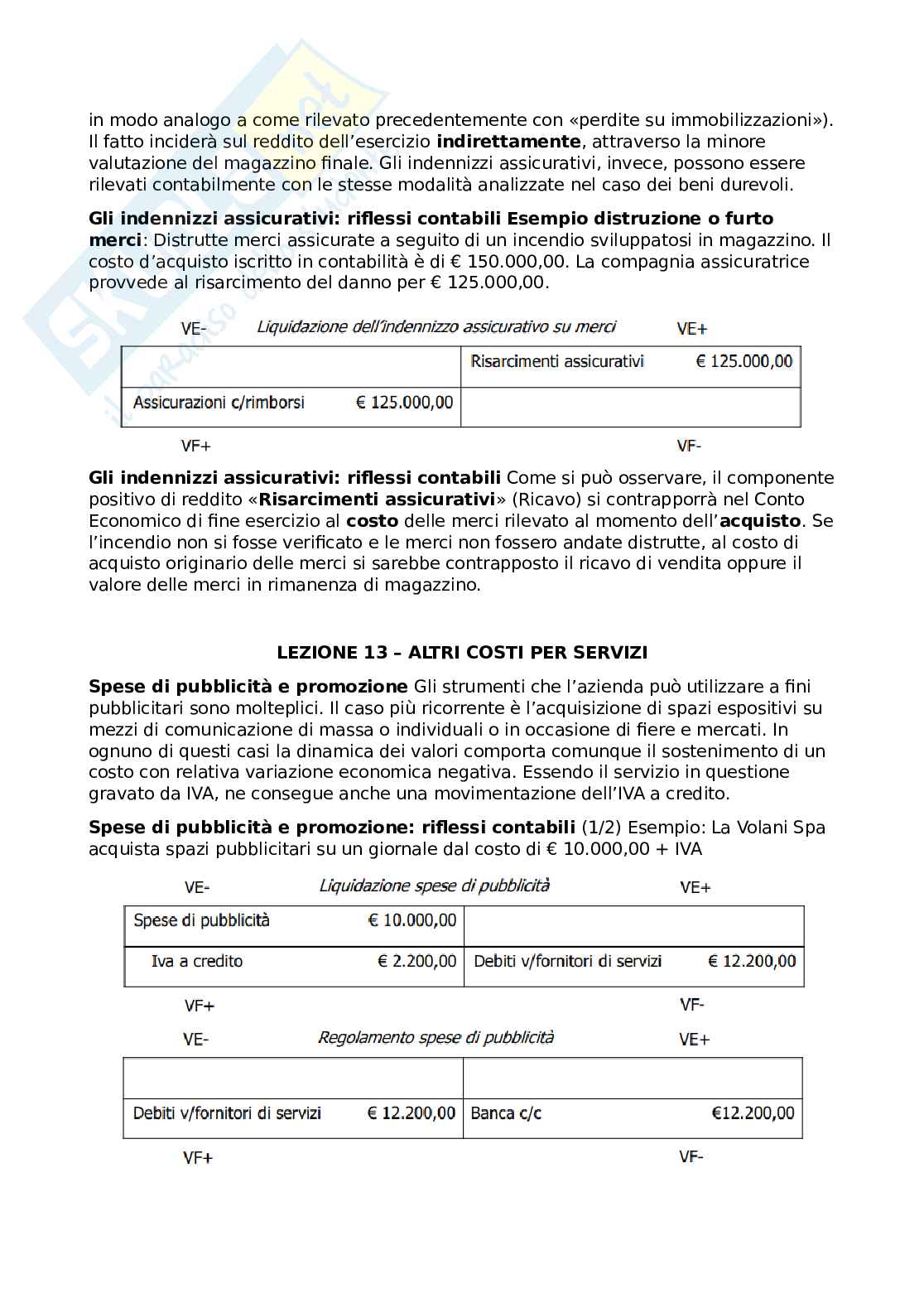 Riassunto esame Ragioneria e contabilità aziendale, Prof. Caserio Carlo, libro consigliato Contabilità d'impresa e valori di bilancio, Luciano Marchi Pag. 31
