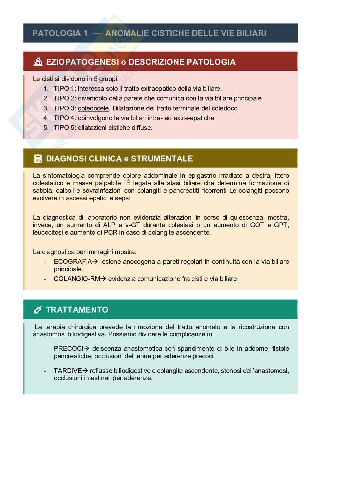 Patologia chirurgica delle vie biliari e neoplasie delle vie biliari Pag. 2