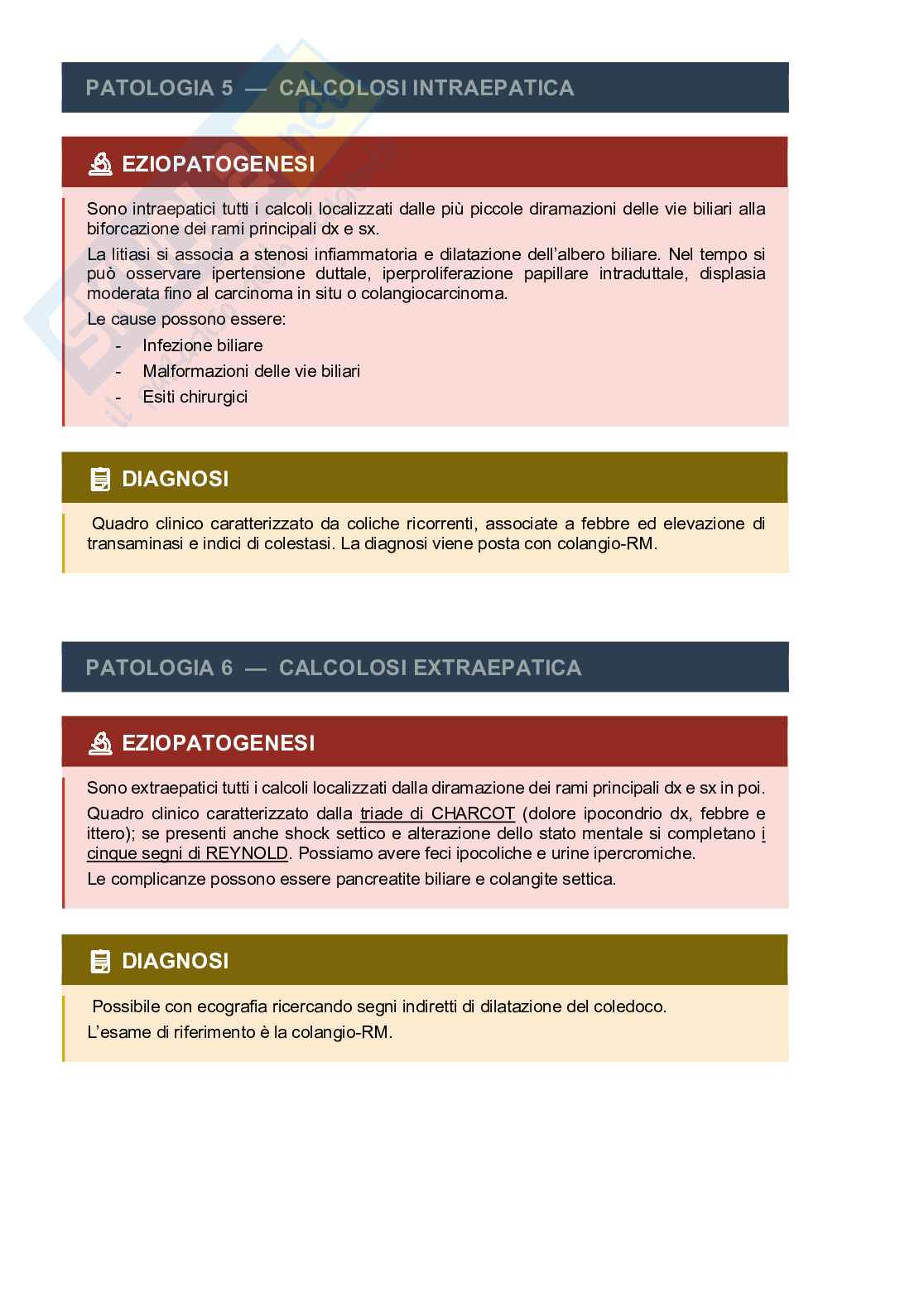 Patologia chirurgica delle vie biliari e neoplasie delle vie biliari Pag. 6