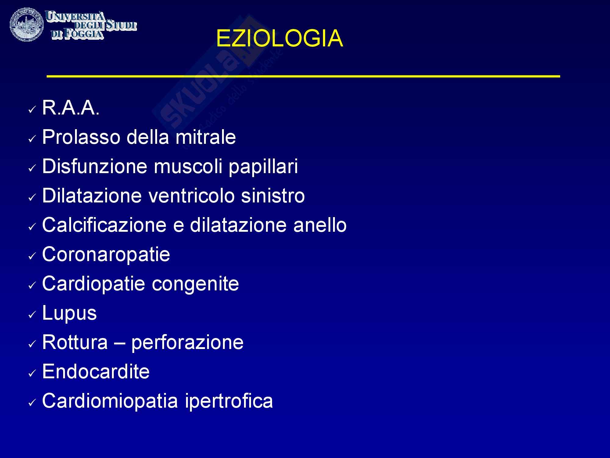Cardiologia - l'insufficienza mitralica Pag. 2