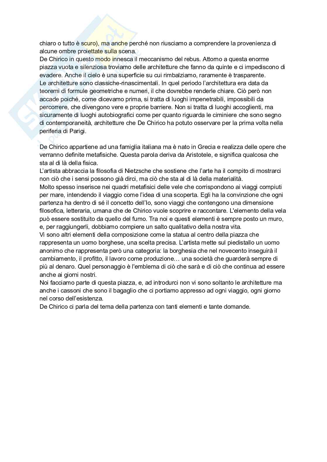 Appunti di Storia dell'arte contemporanea Pag. 2