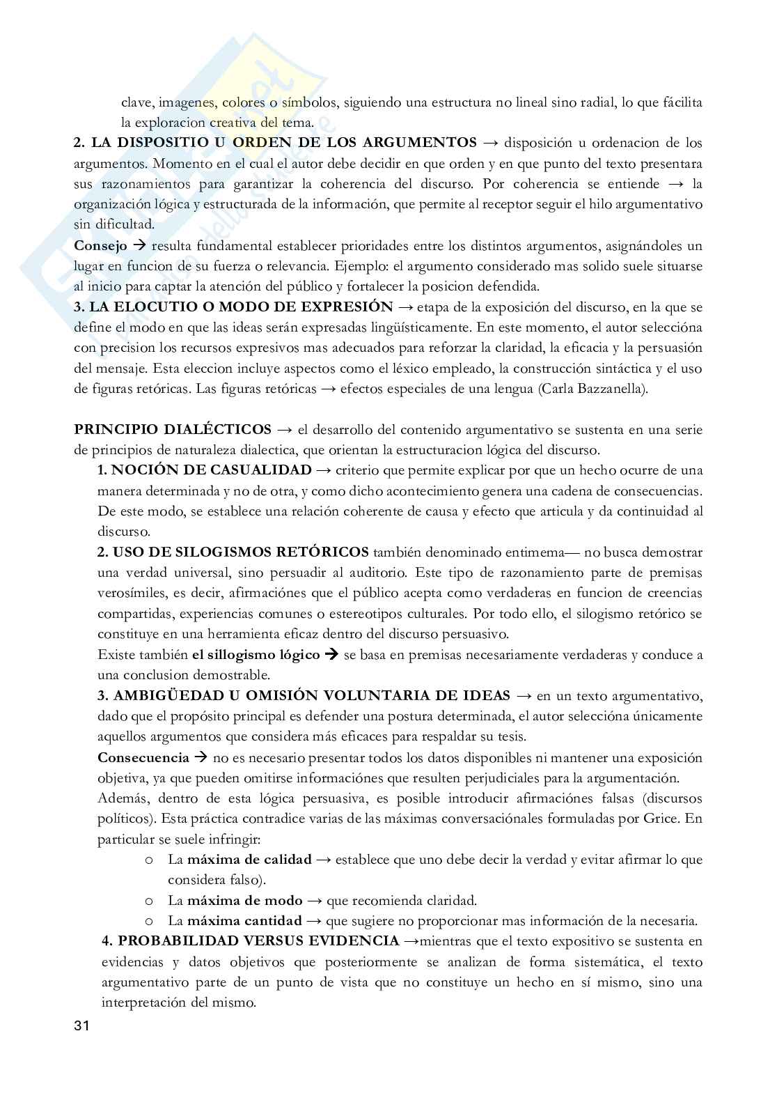 Appunti Strategie comunicative e negoziali della lingua spagnola Pag. 31
