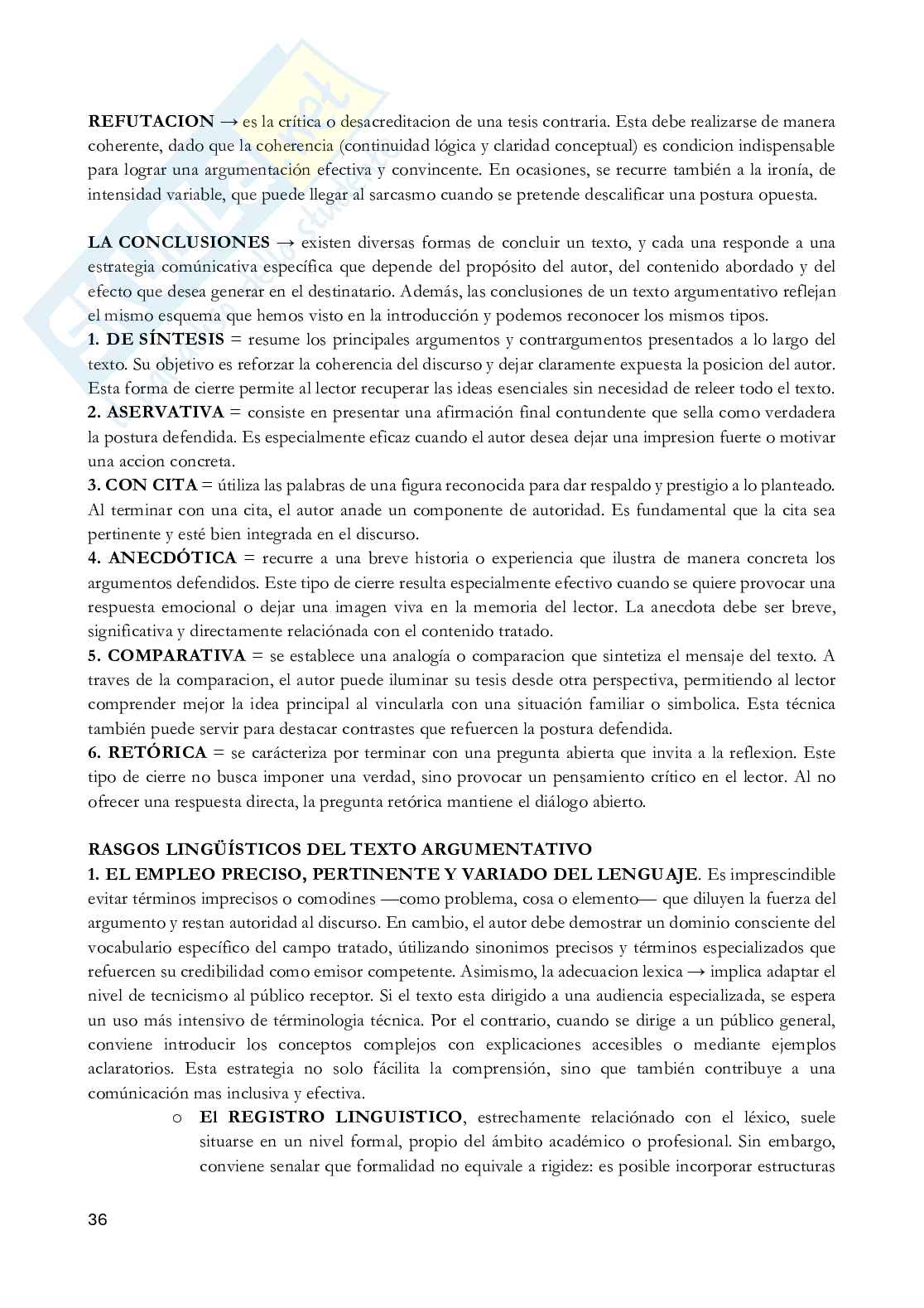 Appunti Strategie comunicative e negoziali della lingua spagnola Pag. 36