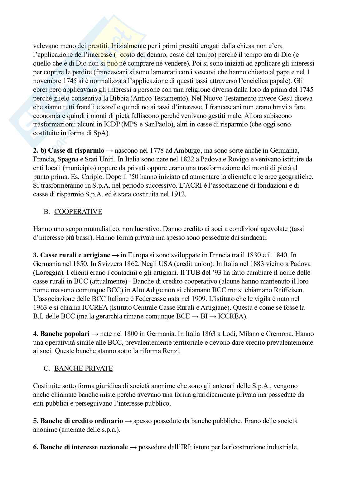 Economia e gestione della banca Pag. 6