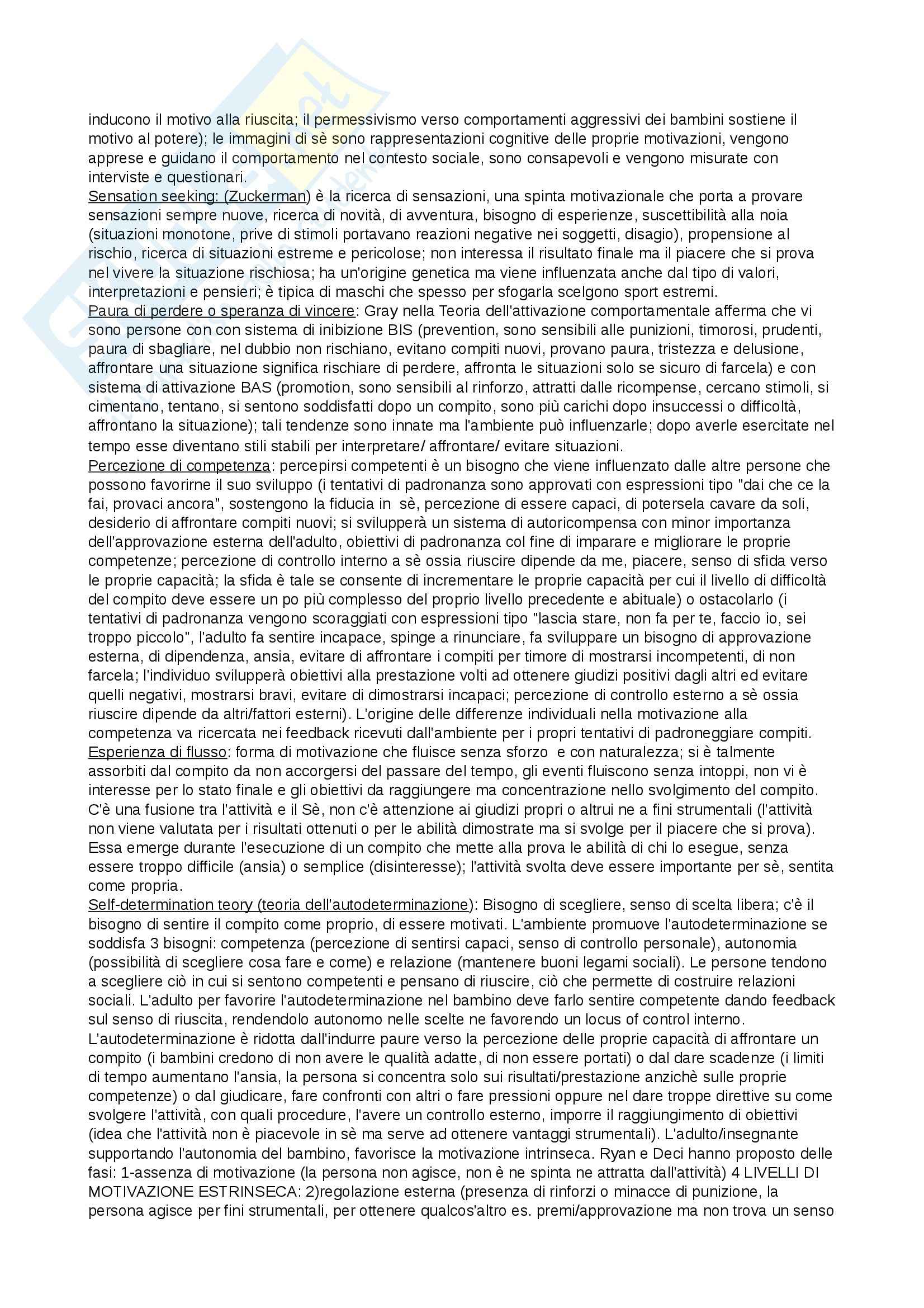 Riassunto esame Psicologia, prof. Cavallini, libro consigliato Psicologia della personalità e delle differenze individuali, De Bene, Carretti Pag. 6