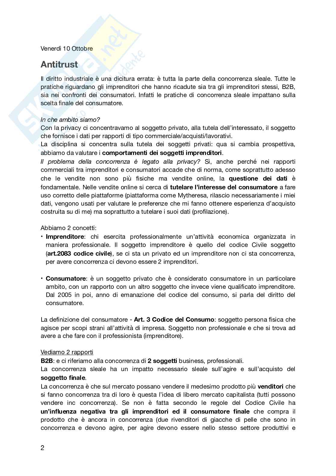 Appunti lezioni Marketing e diritto (parte due) Pag. 2