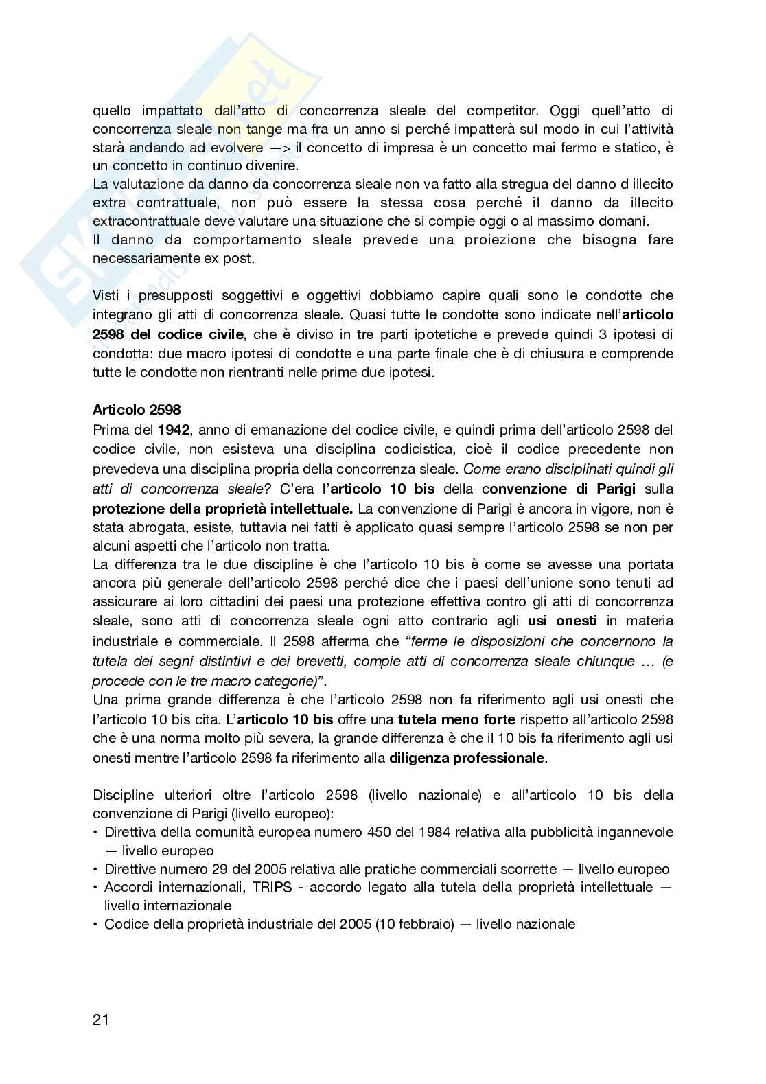 Appunti lezioni Marketing e diritto (parte due) Pag. 21