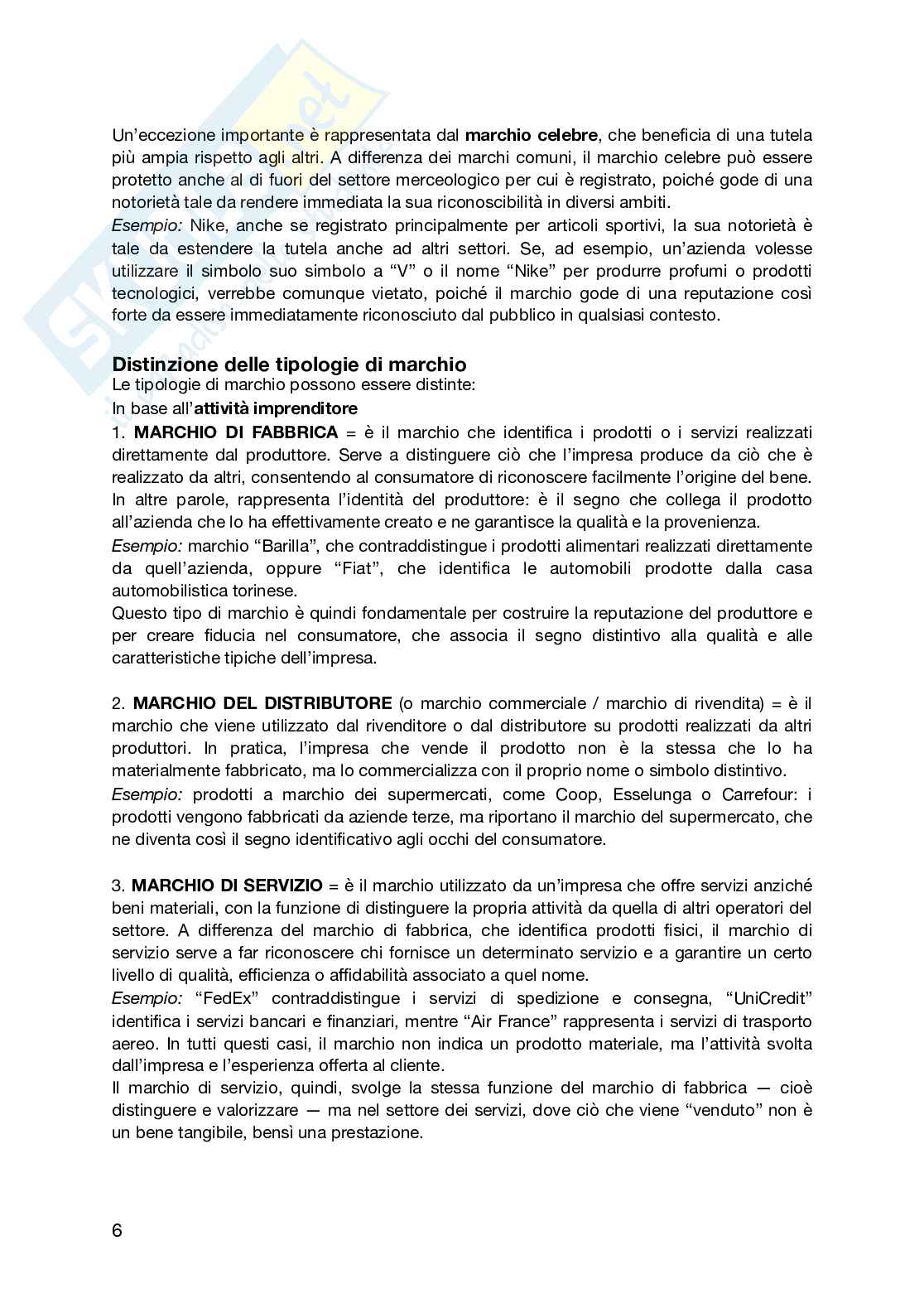Appunti lezioni Marketing e diritto (parte due) Pag. 6
