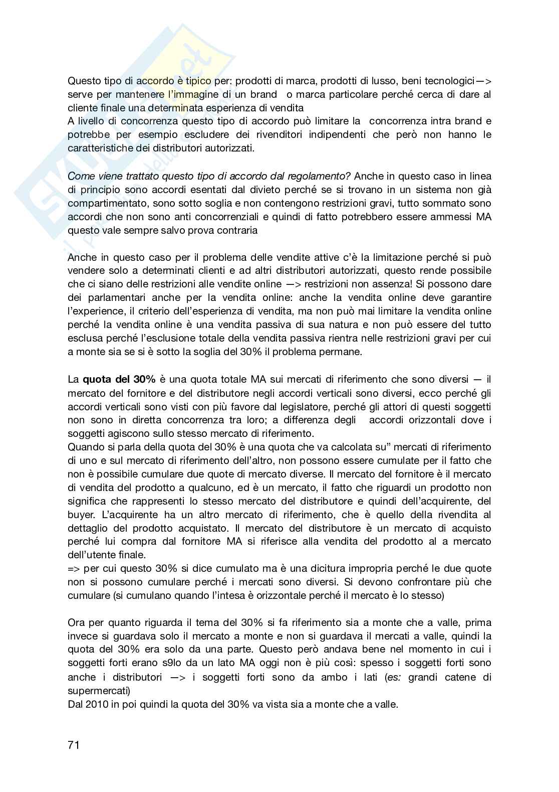 Appunti lezioni Marketing e diritto (parte due) Pag. 71