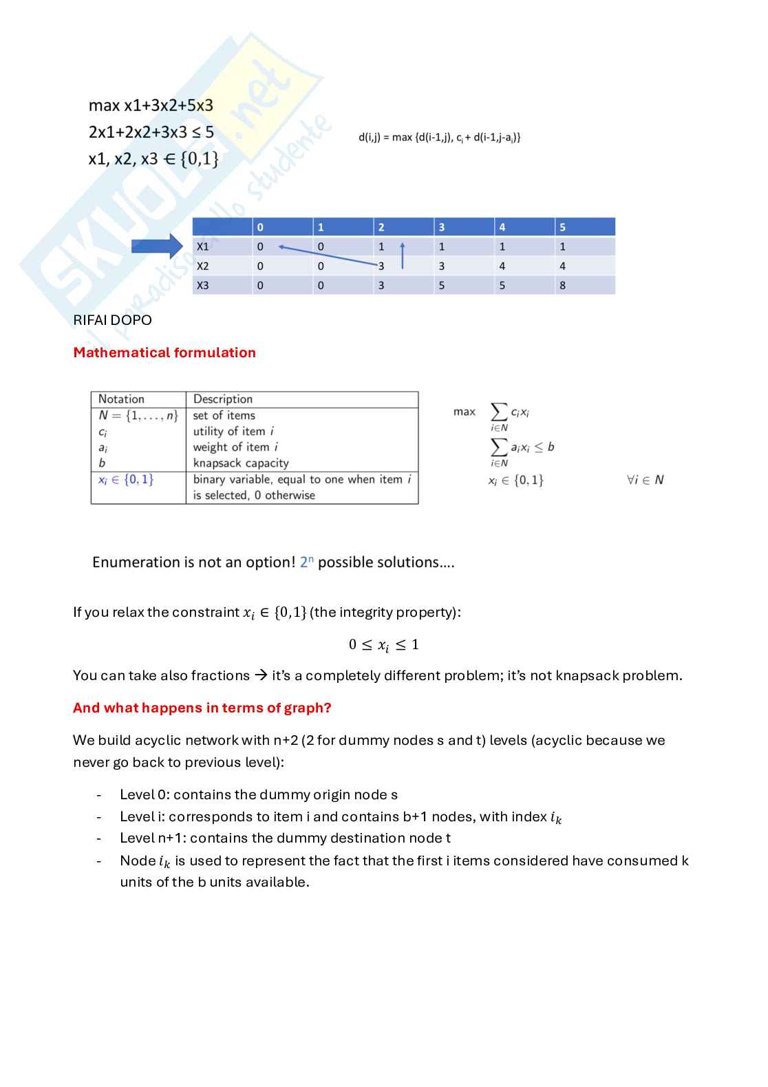 Appunti Optimization and data science for management (primo parziale, parte 1) Pag. 21
