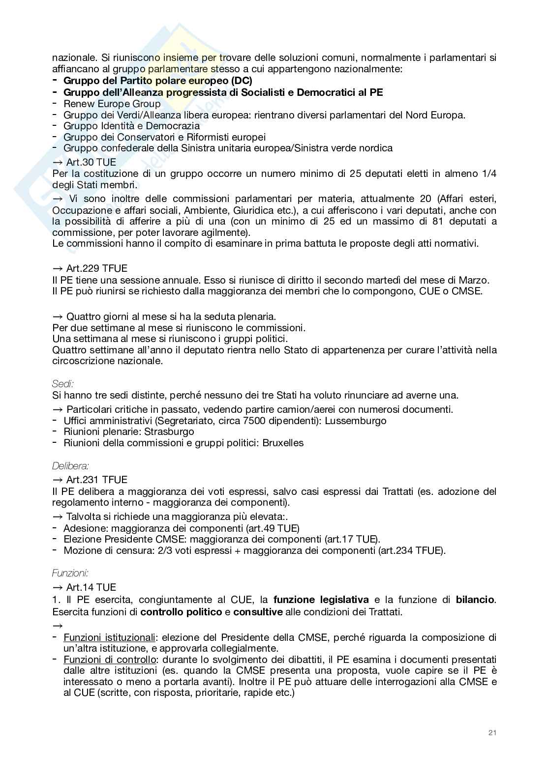 Diritto dell'Unione Europea Pag. 21