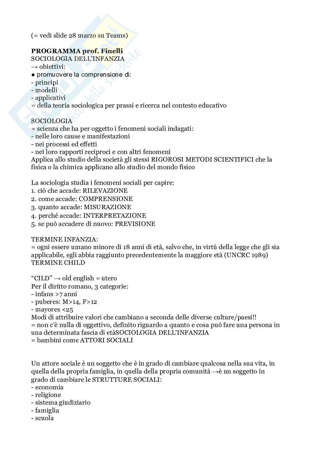 Sociologia dell'educazione e della prima infanzia Pag. 16