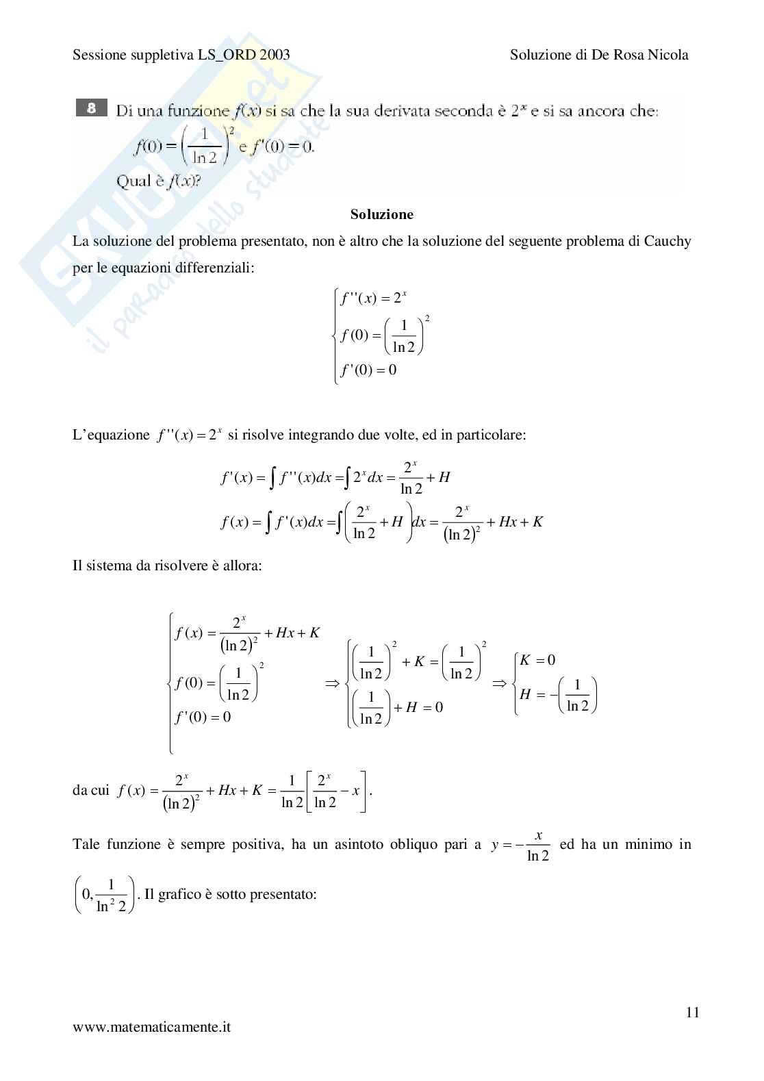 2003 - Liceo scientifico ordinamento prova suppletiva Pag. 11