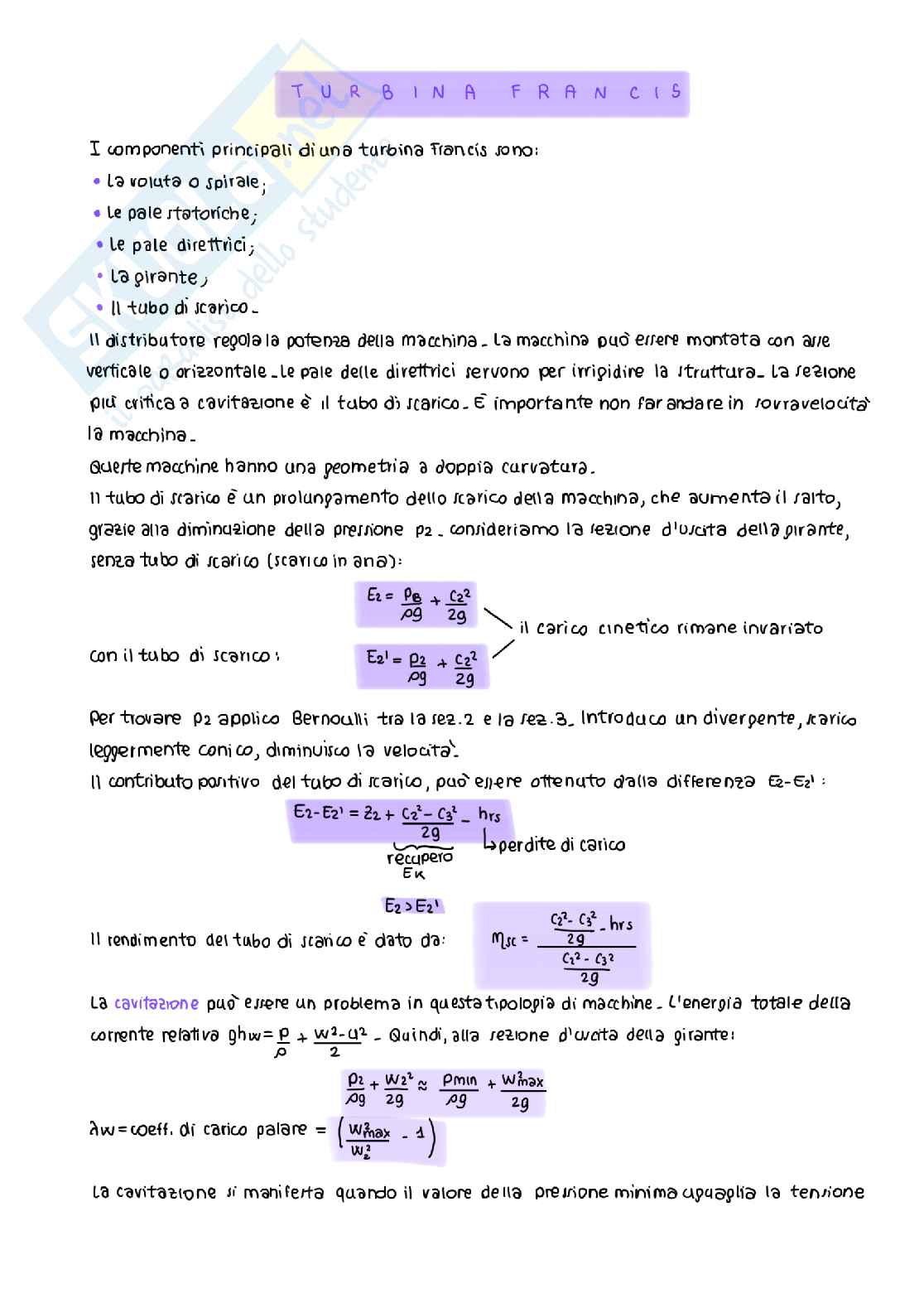 Seconda parte degli appunti di Macchine 2 Pag. 1
