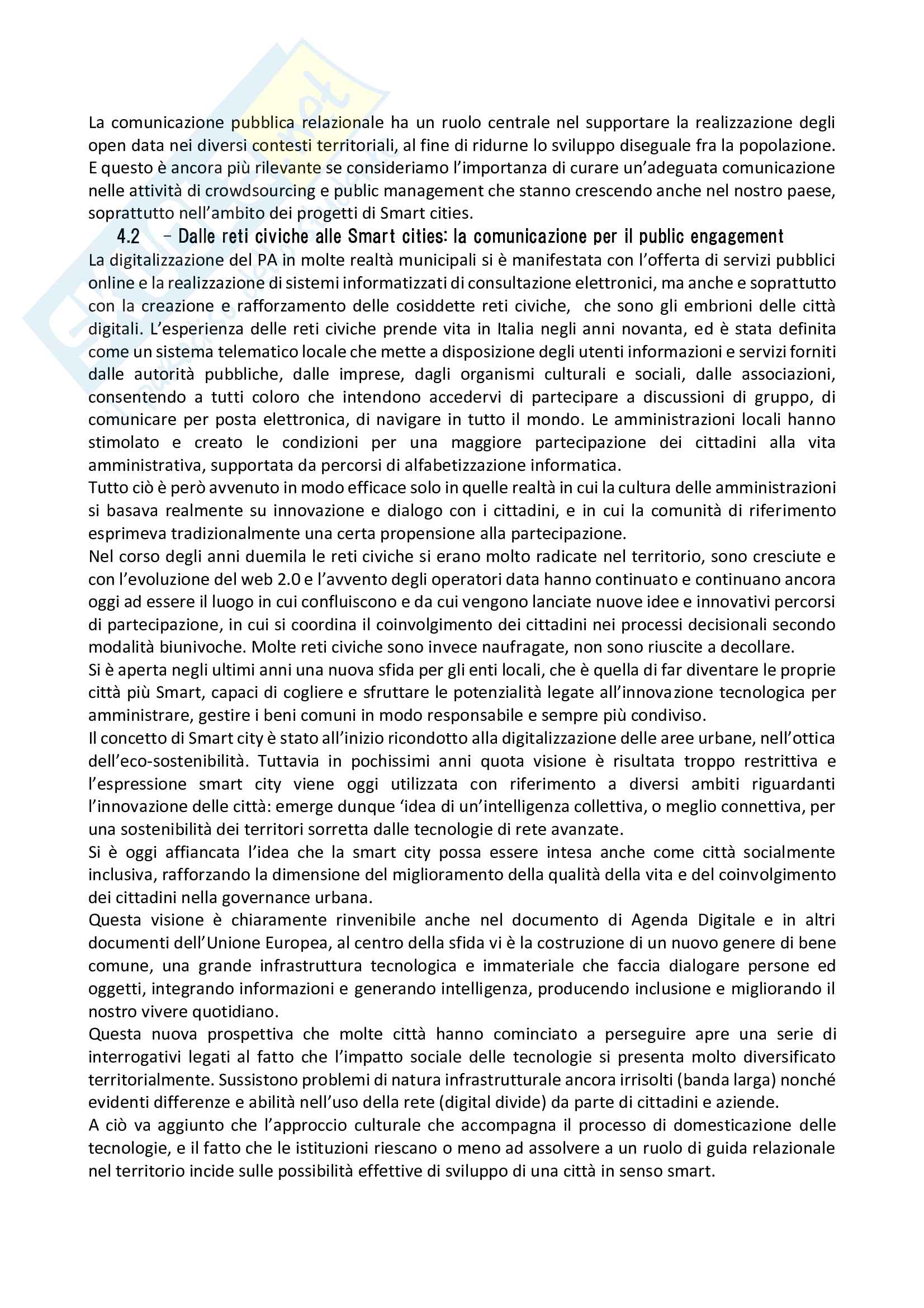 Riassunto esame Comunicazione pubblica e istituzionale, prof. Comunello, libro consigliato Relazionalità consapevole, Ducci Pag. 41