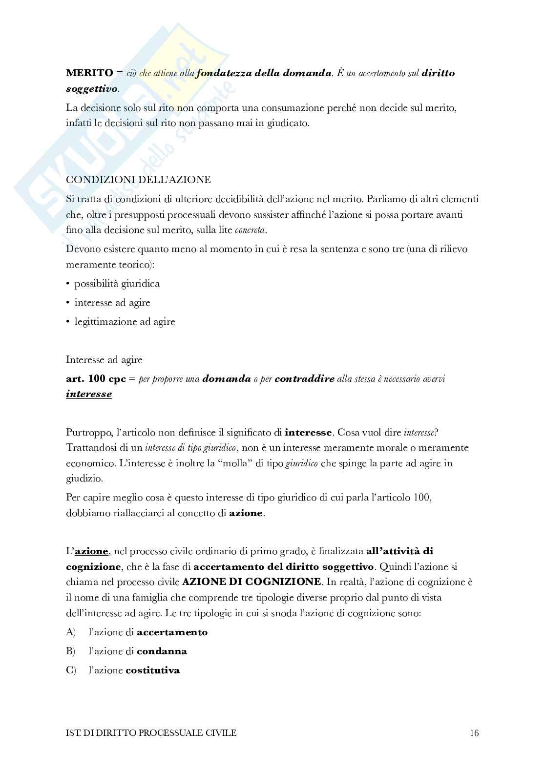 Appunti Istituzioni diritto processuale civile Pag. 16