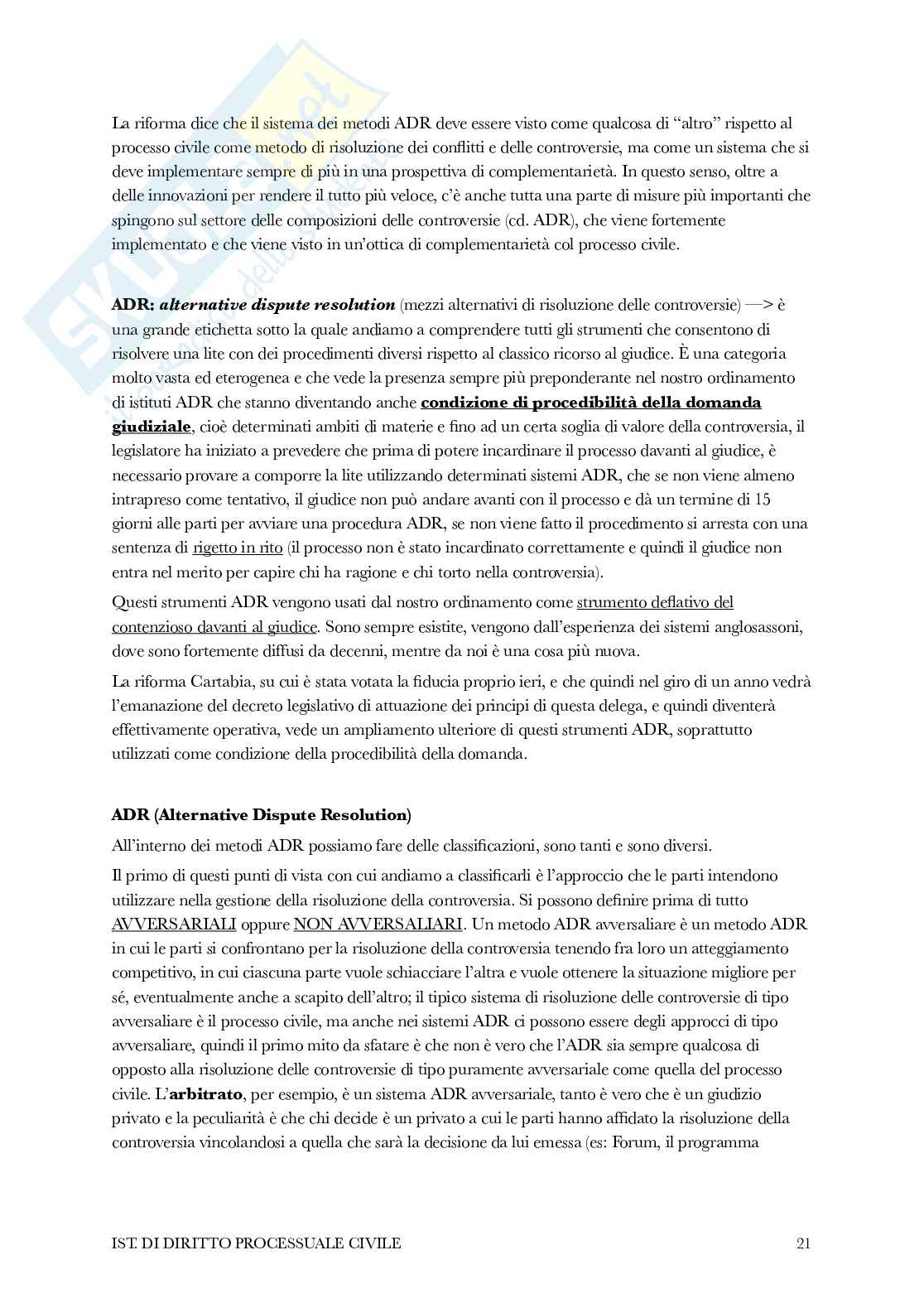 Appunti Istituzioni diritto processuale civile Pag. 21