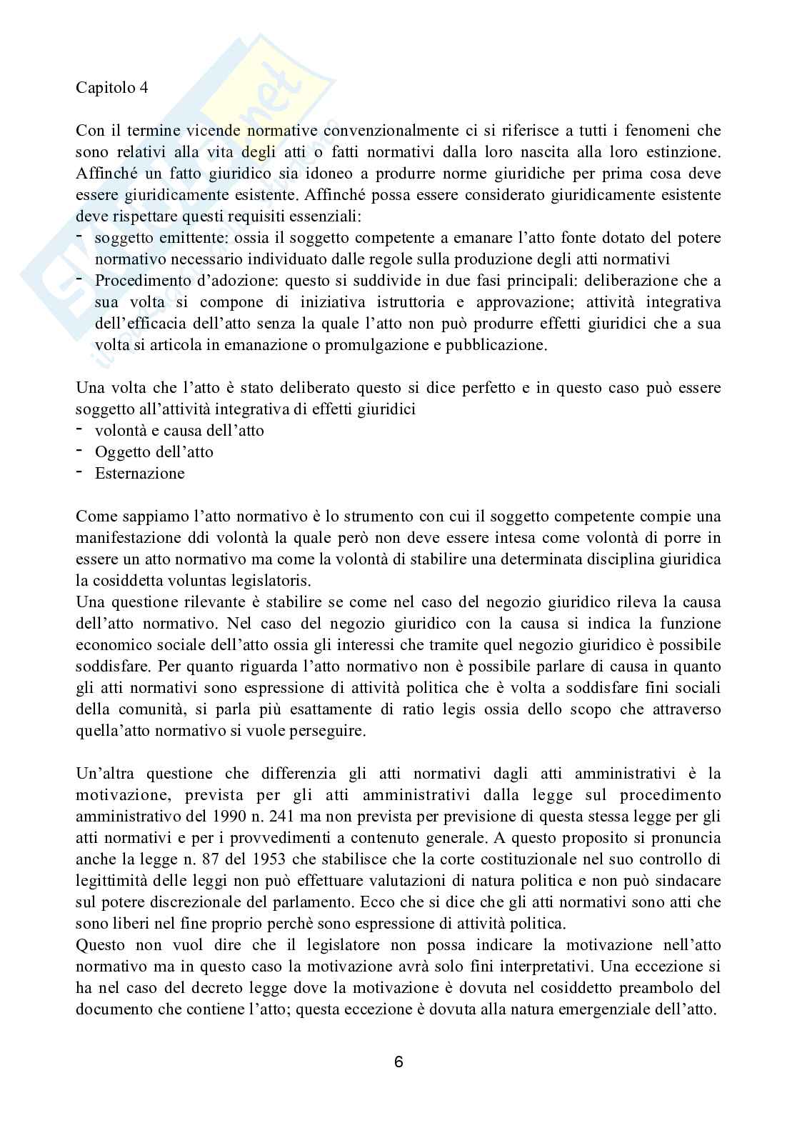 Appunti basati sul manuale consigliato Fonti normative di Andrea Morrone, anno 2018  Pag. 6