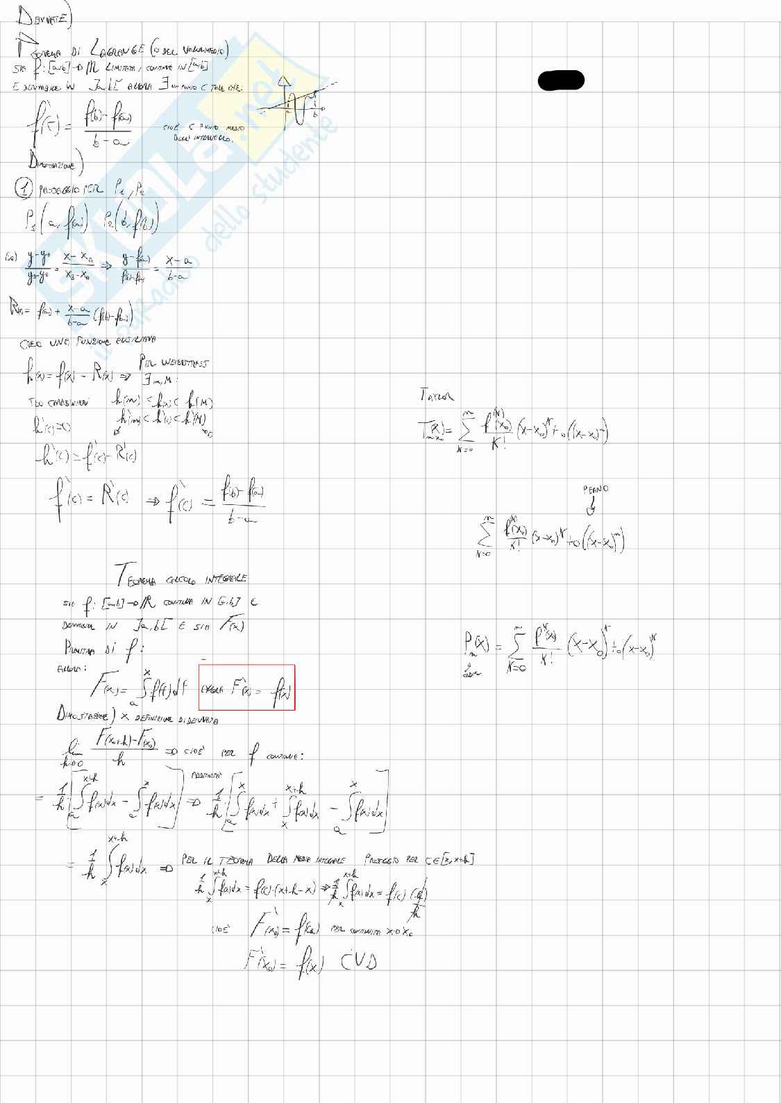 Domande di Analisi 1, febbraio esami orali 2026 Pag. 1