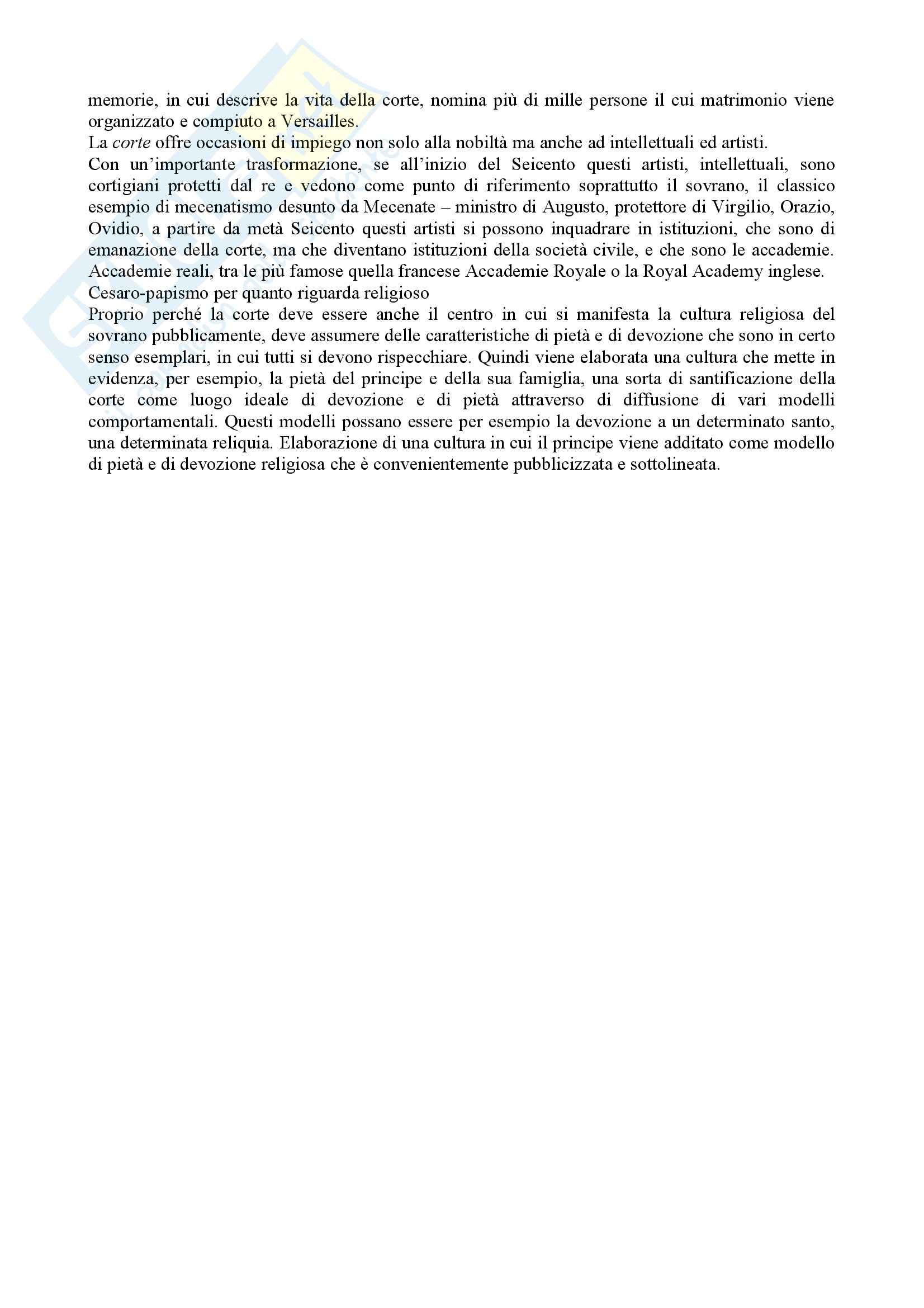 Storia moderna - la corte Pag. 76