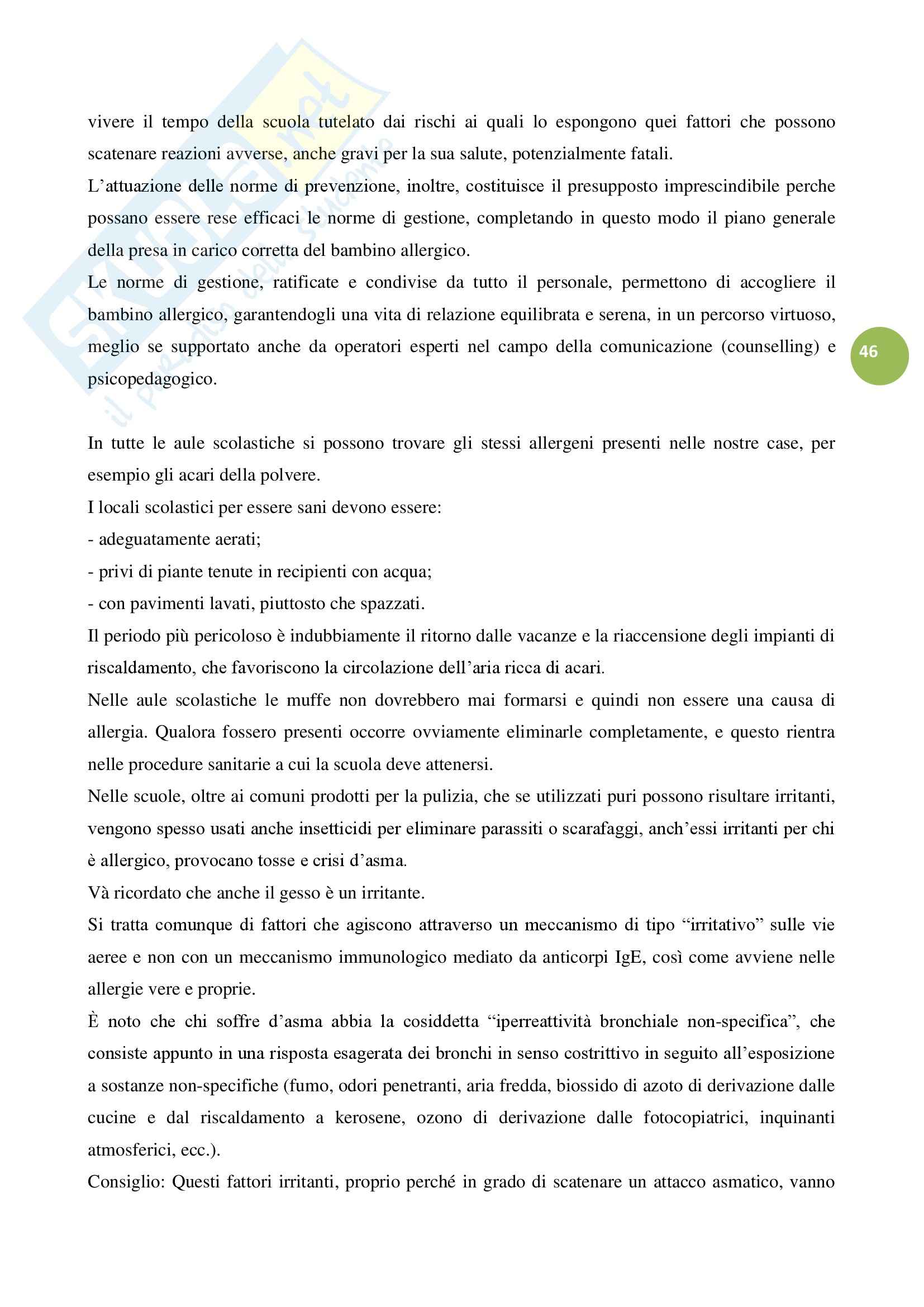Patologie allergiche, Tesi Pag. 46