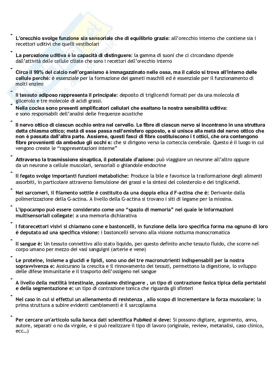 Banca Dati 2025 e fuori paniere di Fisiologia umana Pag. 66