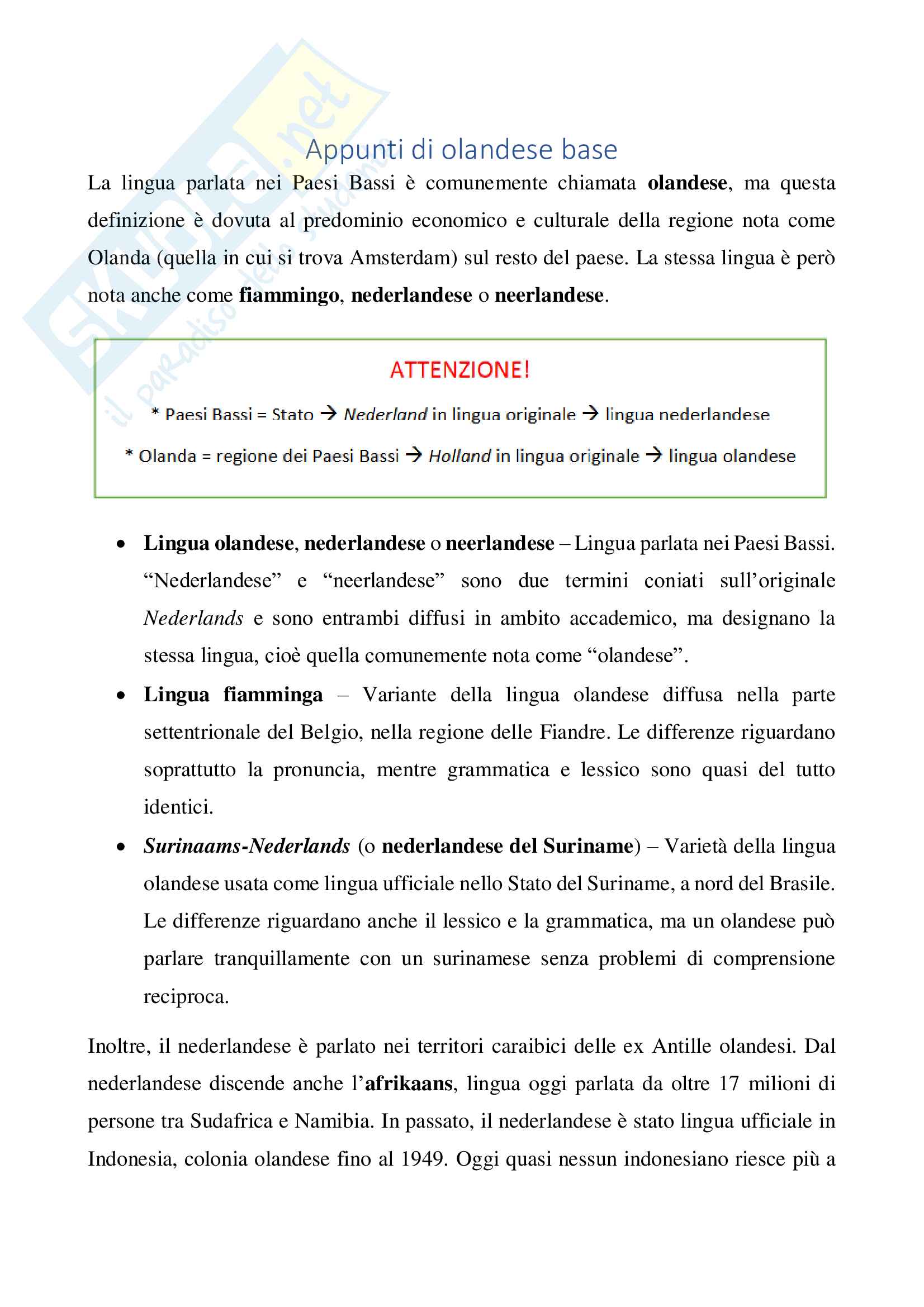 Pronuncia olandese Pag. 1
