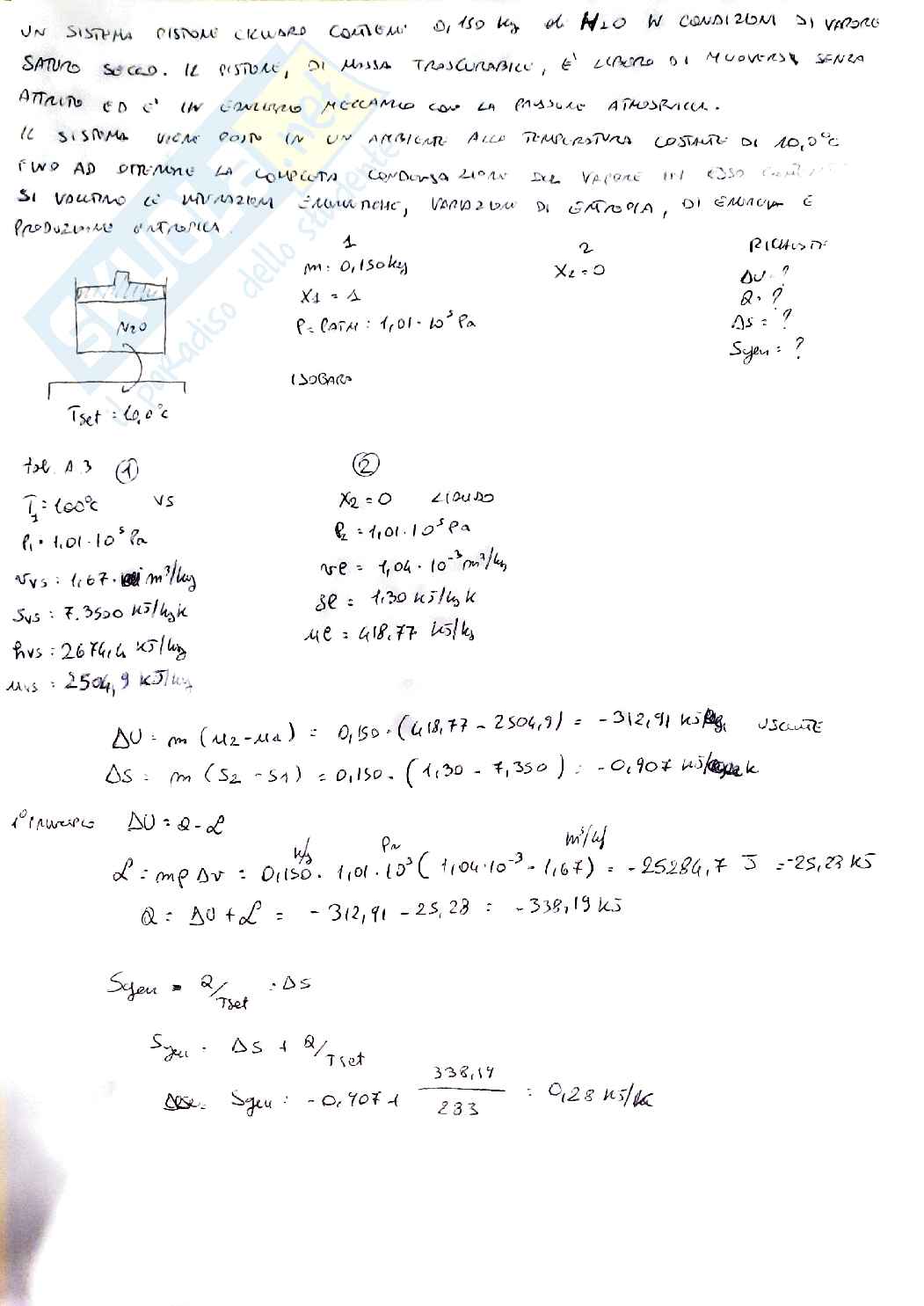 Esercizi di Fisica tecnica Pag. 11