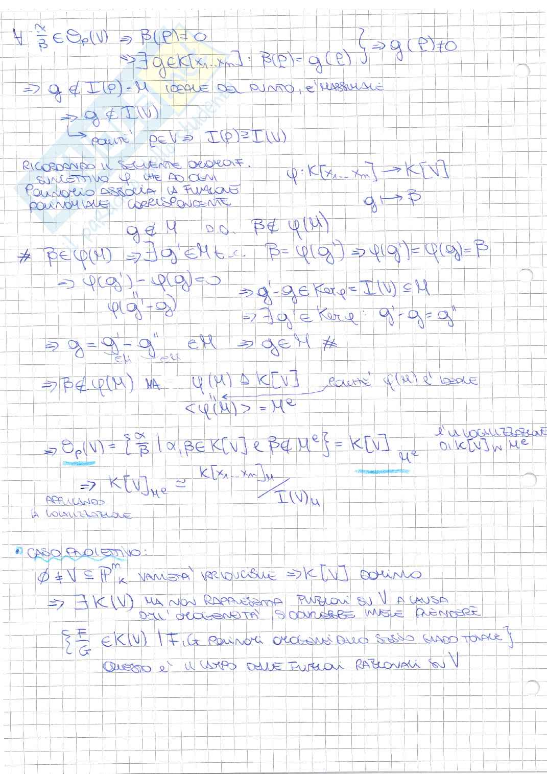Algebra commutativa e computazionale - Seconda parte Pag. 36
