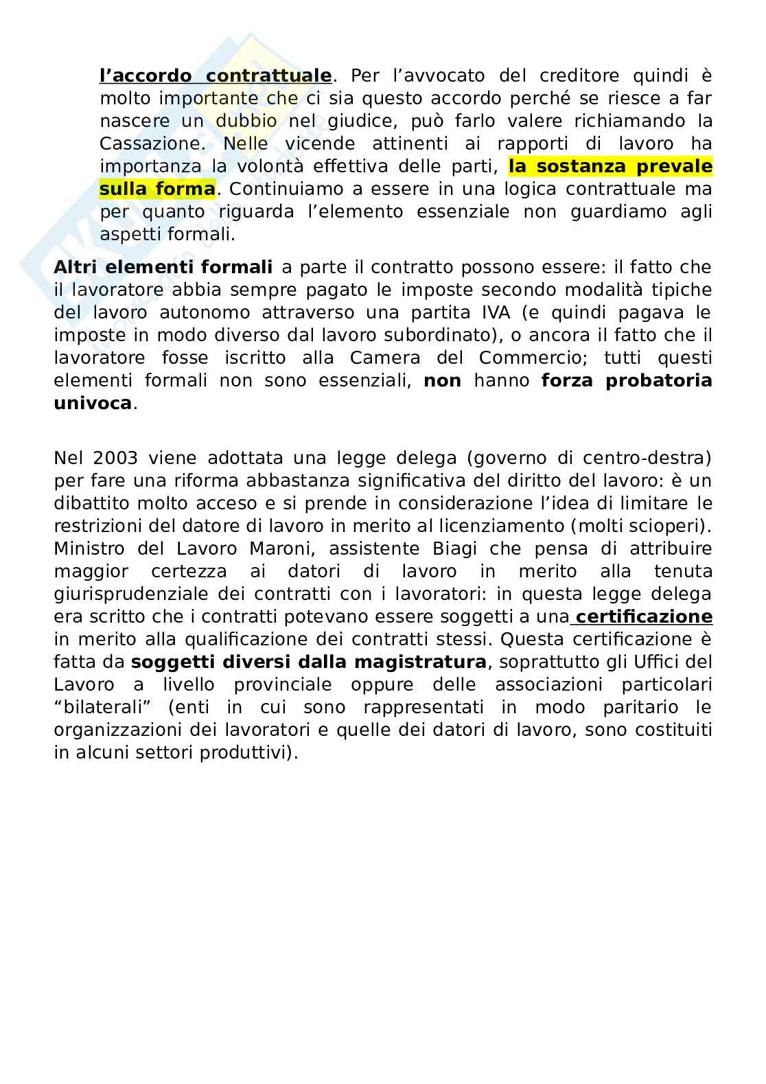 Appunti di Dritto del lavoro per studenti Pag. 16
