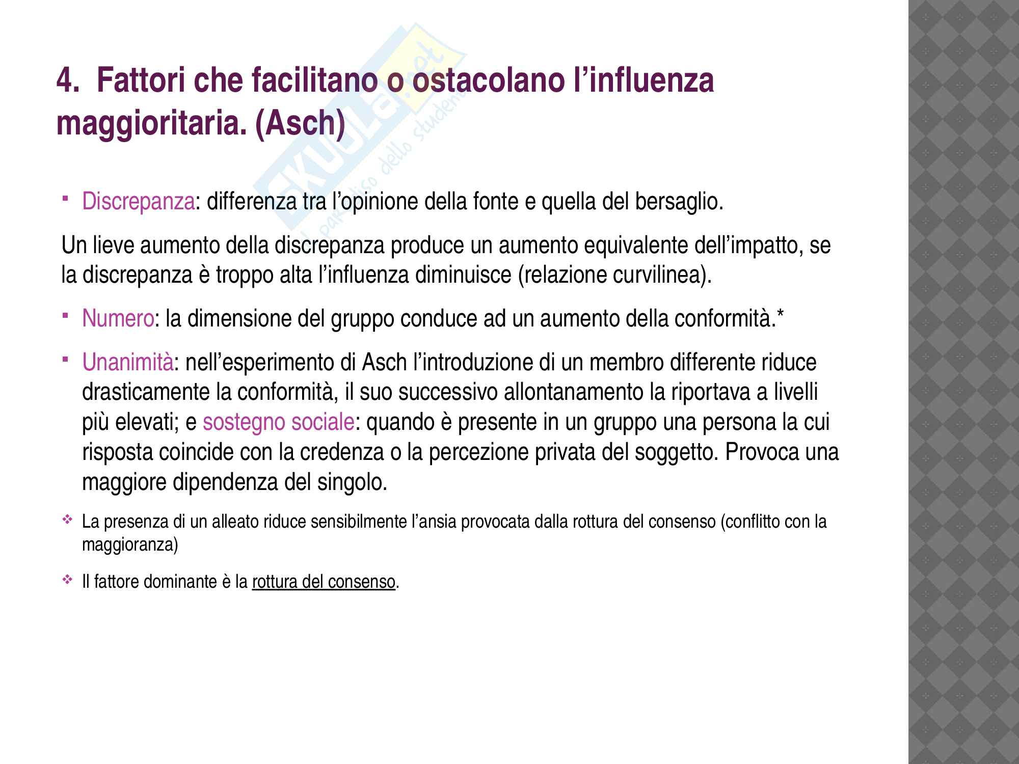Riassunto esame influenza sociale, prof Aquino, libro consigliato "L'influenza sociale" di Angelica Mucchi Faina, Maria Giuseppina Pacilli, Stefano Pagliaro Pag. 26