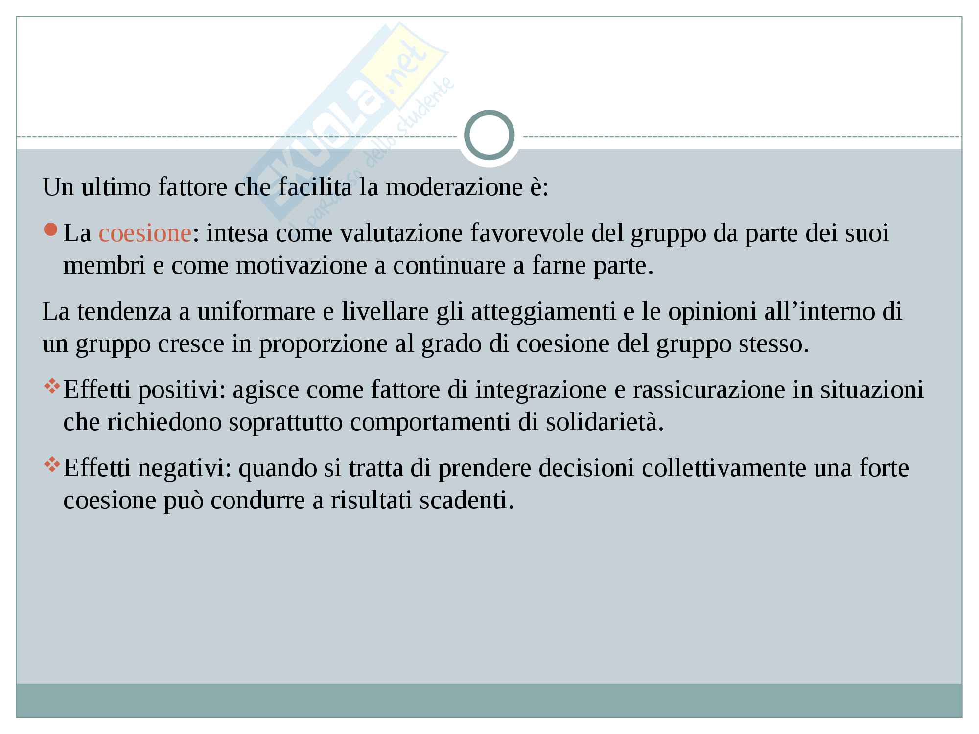 Riassunto esame influenza sociale, prof Aquino, libro consigliato "L'influenza sociale" di Angelica Mucchi Faina, Maria Giuseppina Pacilli, Stefano Pagliaro Pag. 61