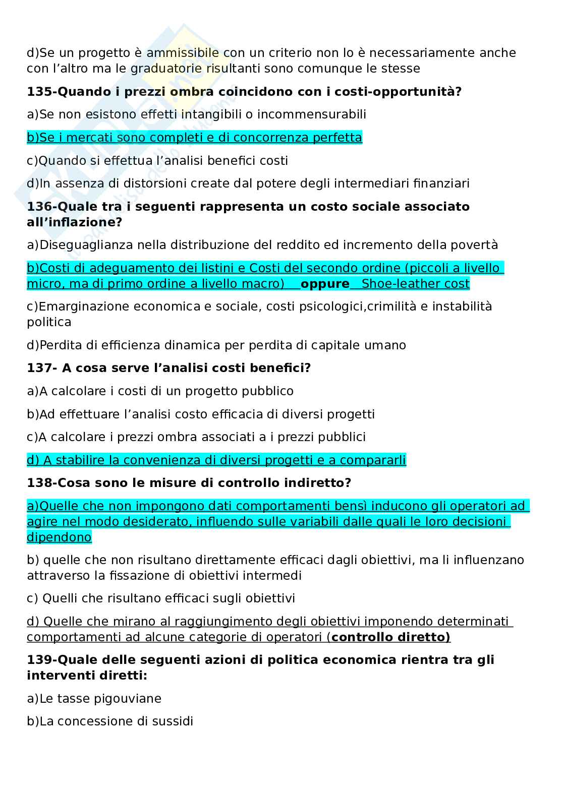 Politica economica Pag. 31