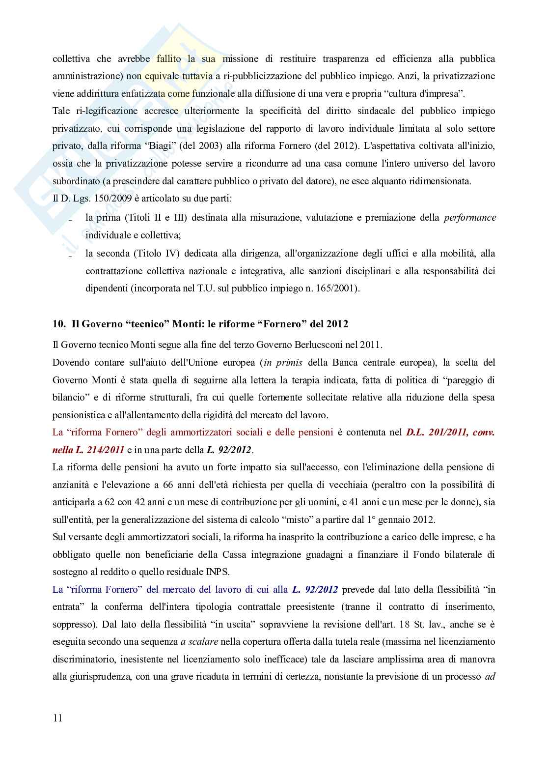 Riassunto esame Diritto del lavoro, Prof. Carinci Maria Teresa, libro consigliato Diritto del lavoro - Vol. 2 (Il Rapporto di lavoro subordinato), 10^edizione, Carinci, De Luca Tamajo, Tosi, Treu Pag. 11