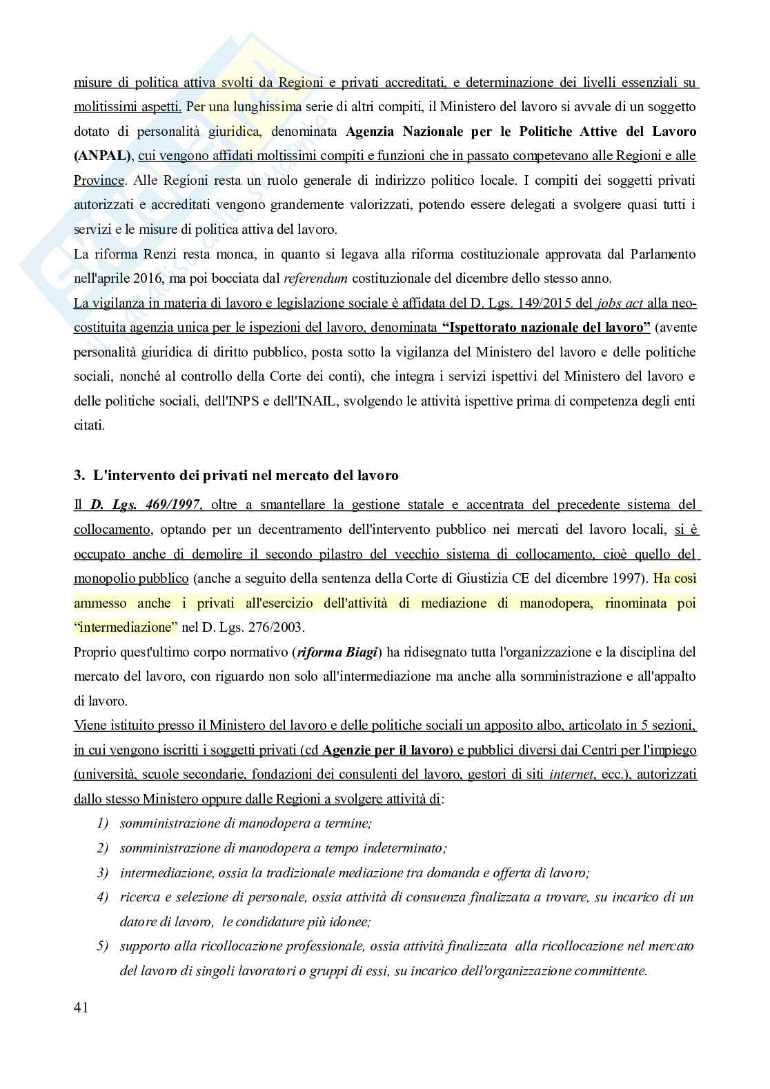 Riassunto esame Diritto del lavoro, Prof. Carinci Maria Teresa, libro consigliato Diritto del lavoro - Vol. 2 (Il Rapporto di lavoro subordinato), 10^edizione, Carinci, De Luca Tamajo, Tosi, Treu Pag. 41