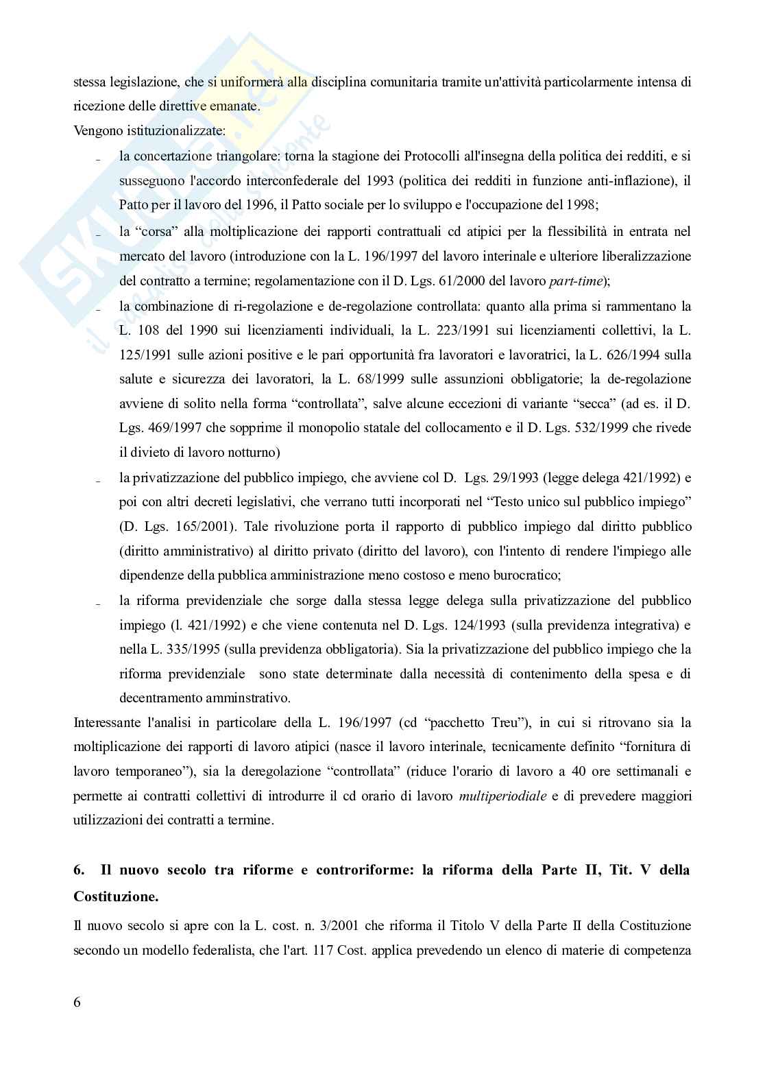 Riassunto esame Diritto del lavoro, Prof. Carinci Maria Teresa, libro consigliato Diritto del lavoro - Vol. 2 (Il Rapporto di lavoro subordinato), 10^edizione, Carinci, De Luca Tamajo, Tosi, Treu Pag. 6