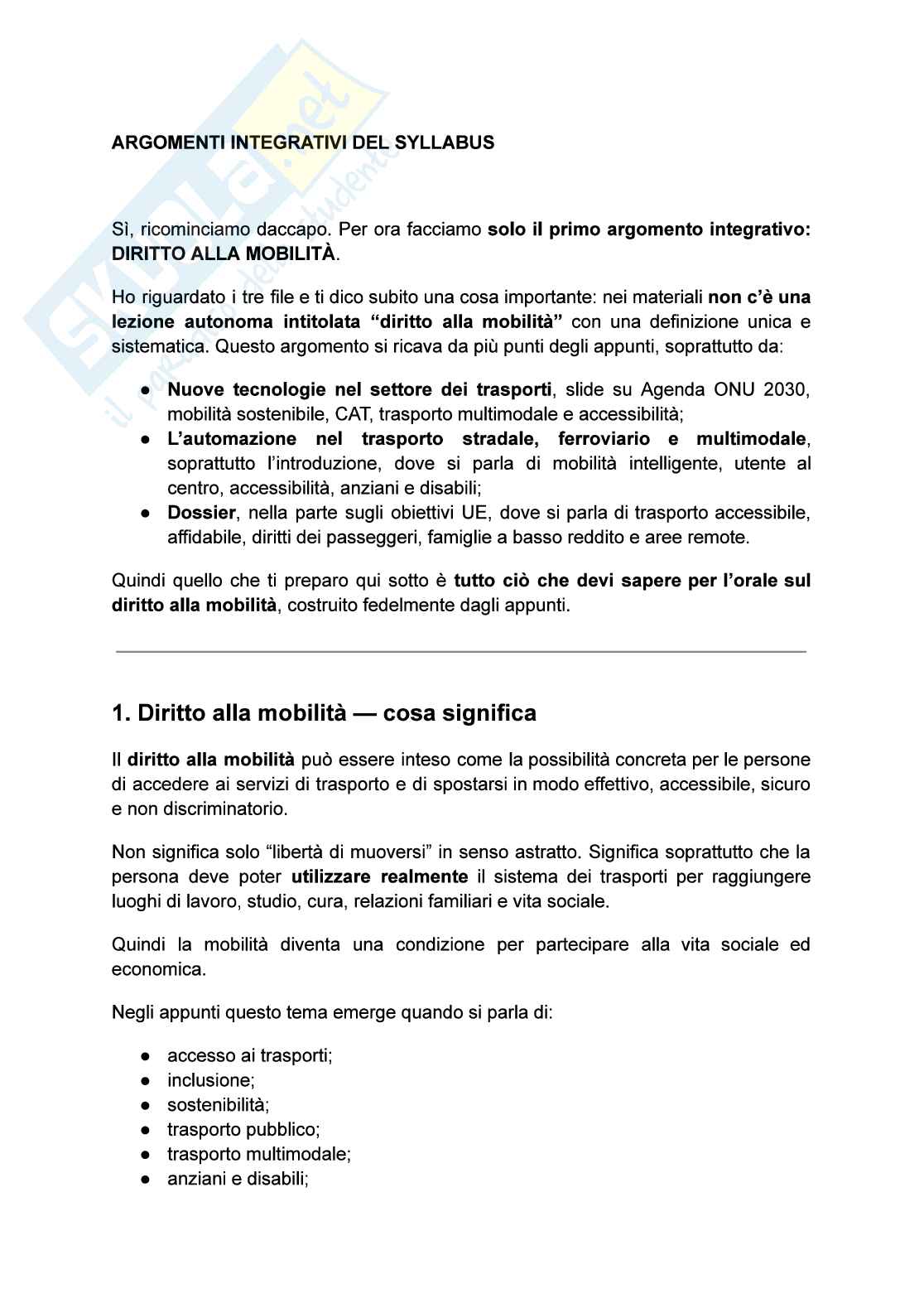 Riassunto esame Diritto privato, Prof. Russo Giovanni Fulvio, libro consigliato Corso breve di diritto dei trasporti , Casanova Pag. 1