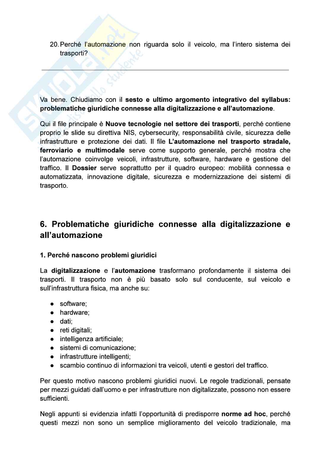 Riassunto esame Diritto privato, Prof. Russo Giovanni Fulvio, libro consigliato Corso breve di diritto dei trasporti , Casanova Pag. 36