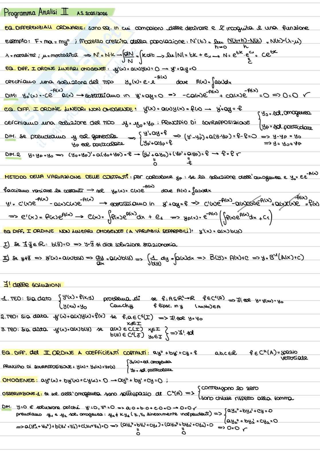 Appunti analisi 2 Pag. 1