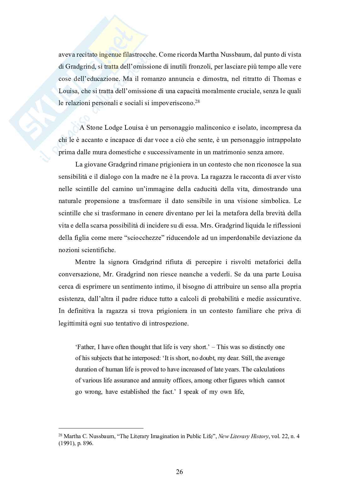  Ruolo della metafora in Dickens: Hard Times e A Tale of Twco Cities  Pag. 26