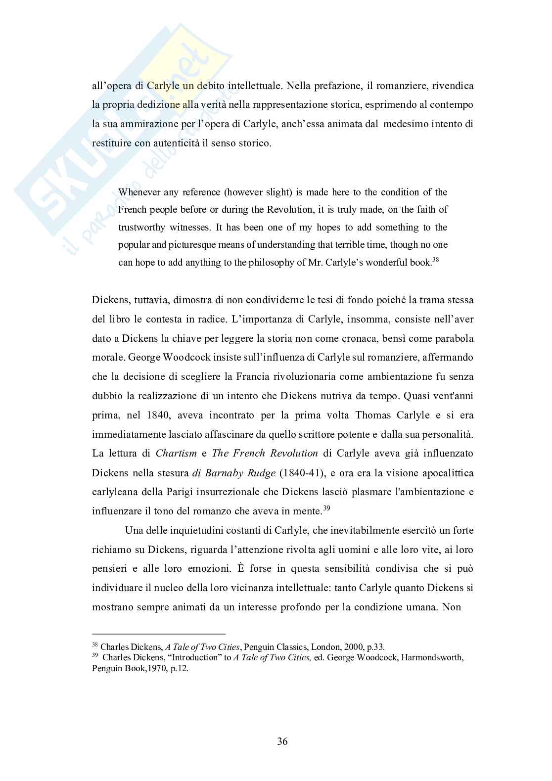  Ruolo della metafora in Dickens: Hard Times e A Tale of Twco Cities  Pag. 36