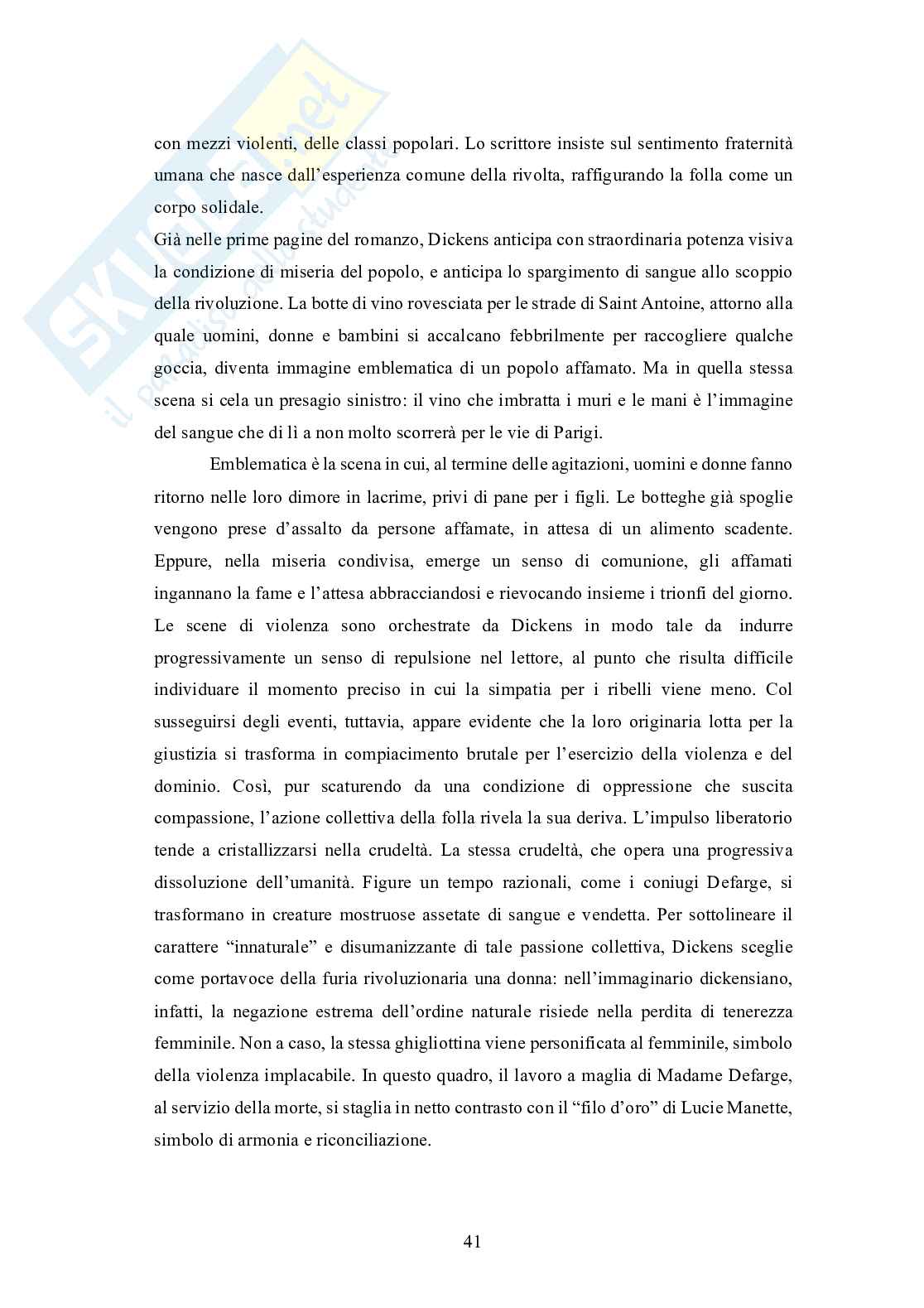  Ruolo della metafora in Dickens: Hard Times e A Tale of Twco Cities  Pag. 41