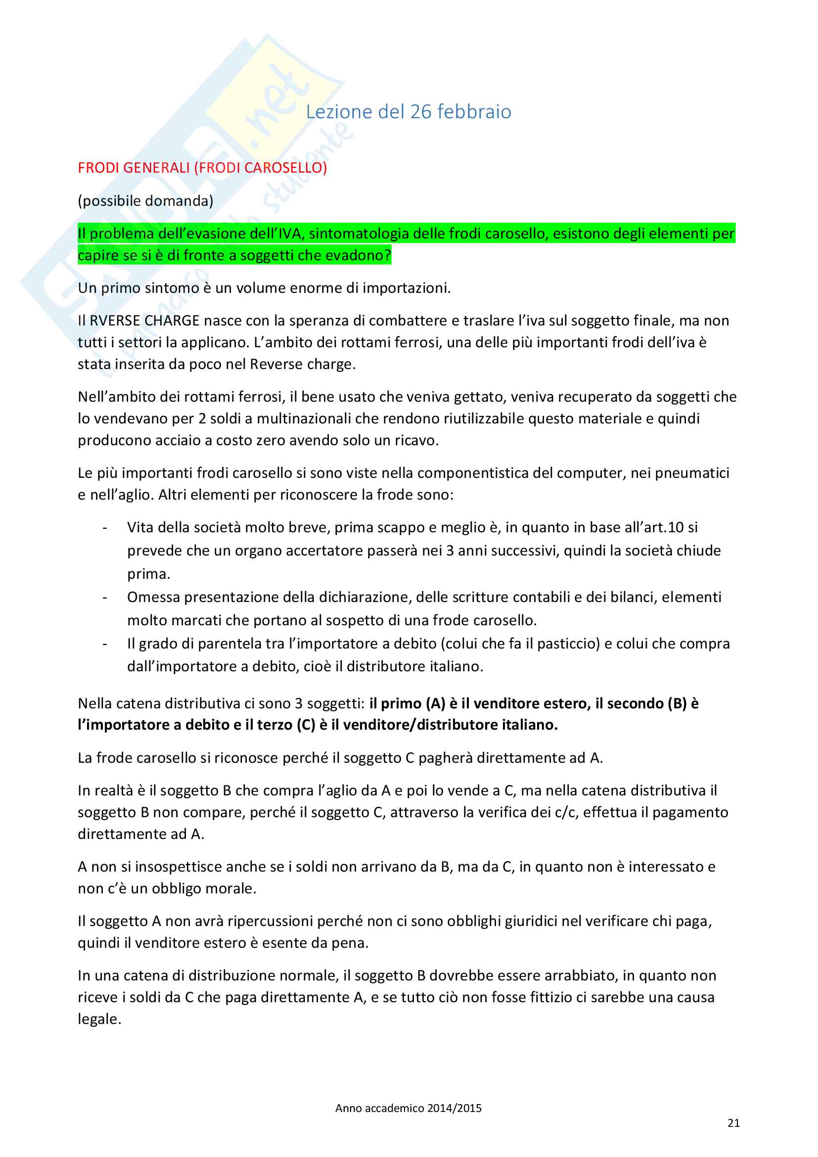 Appunti di Diritto Penale Tributario 2015 Pag. 21