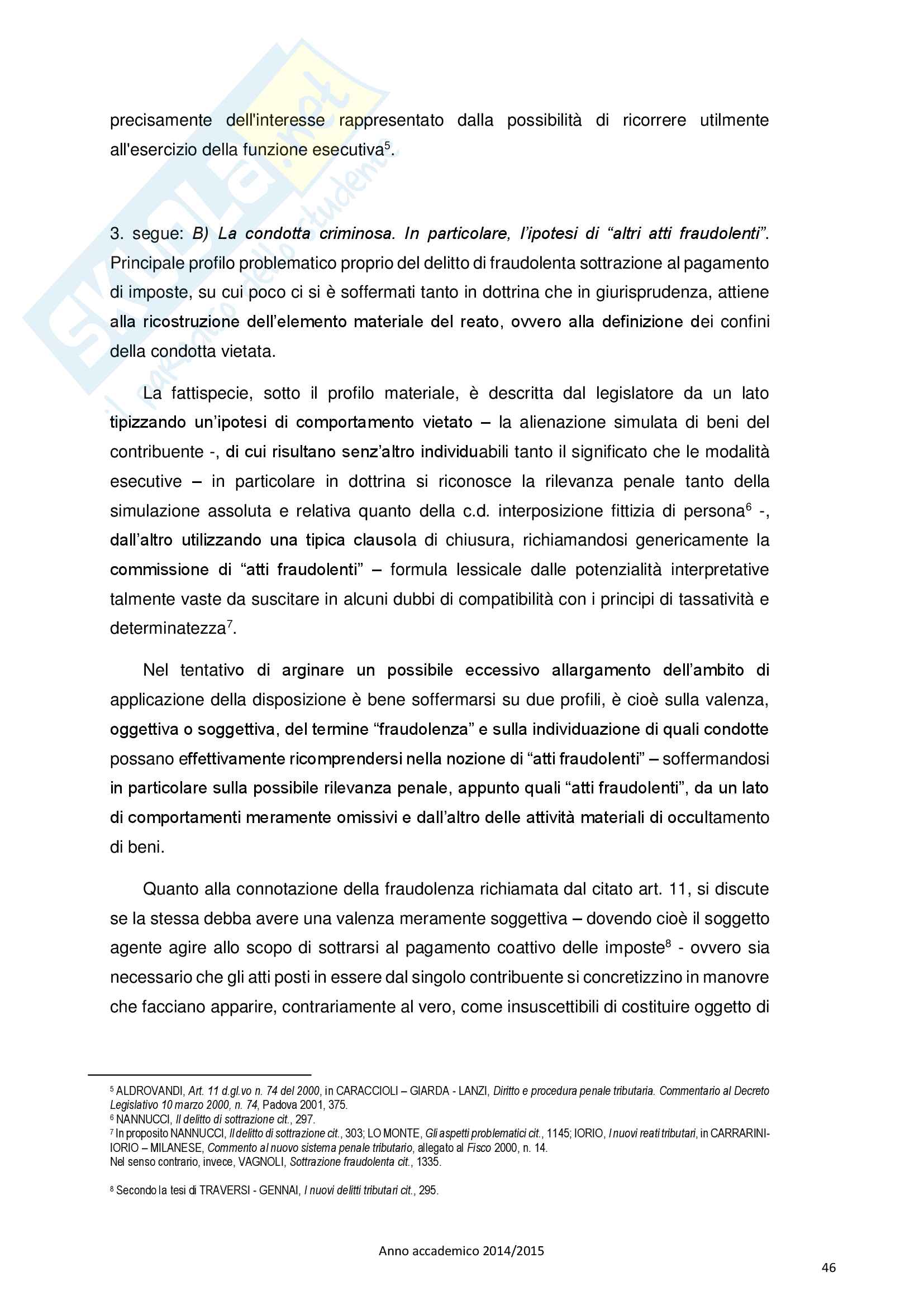 Appunti di Diritto Penale Tributario 2015 Pag. 46