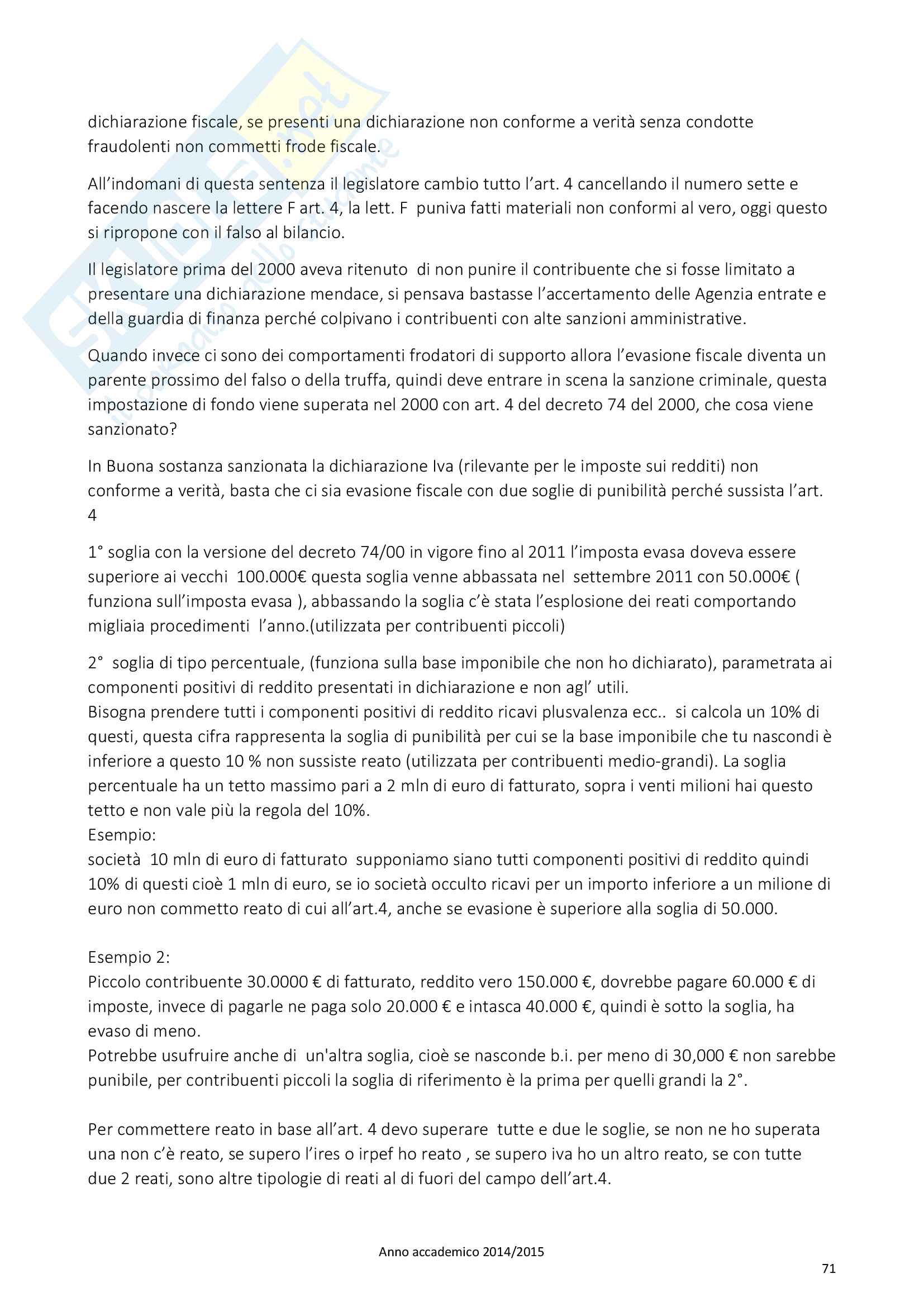 Appunti di Diritto Penale Tributario 2015 Pag. 71